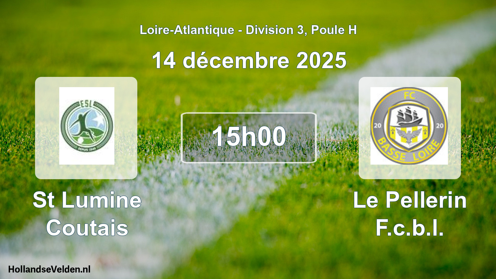 Geplande wedstrijd: St Lumine Coutais - Le Pellerin F.c.b.l. (14 december 2025)