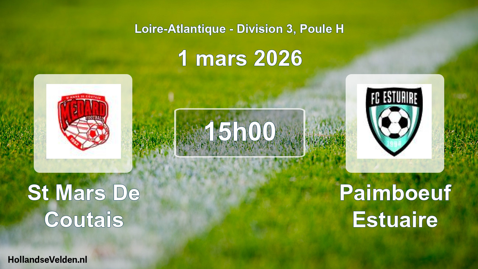 Scheduled Match: St Mars De Coutais - Paimboeuf Estuaire (1 March 2026)