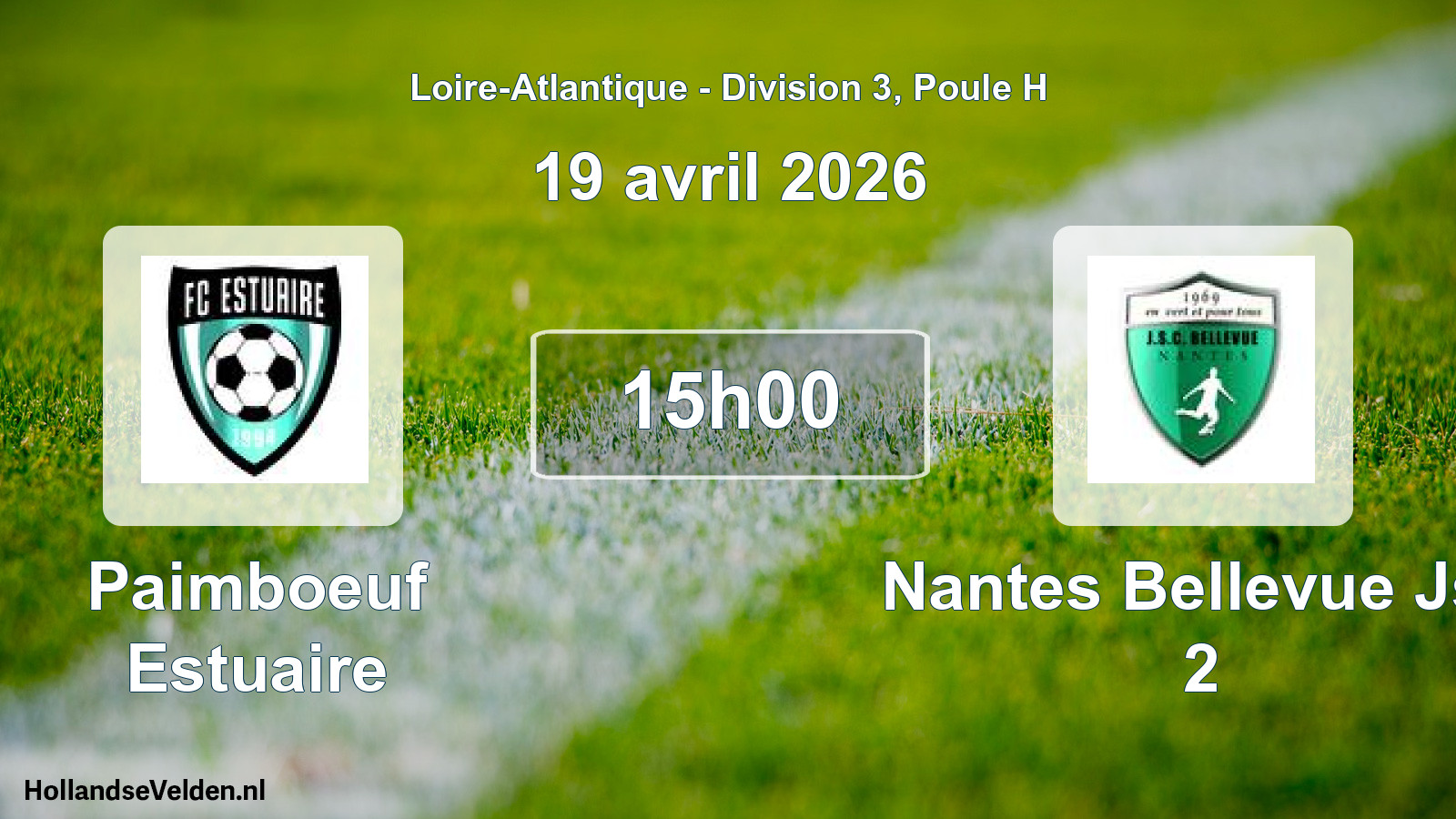 Scheduled Match: Paimboeuf Estuaire - Nantes Bellevue Jsc 2 (19 April 2026)