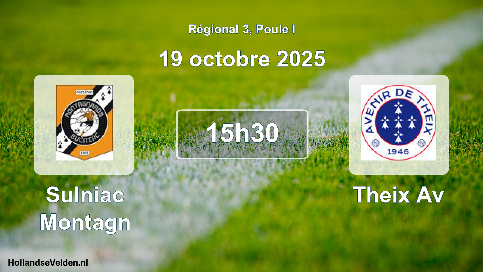 Geplande wedstrijd: Sulniac Montagn - Theix Av (19 octobre 2025)