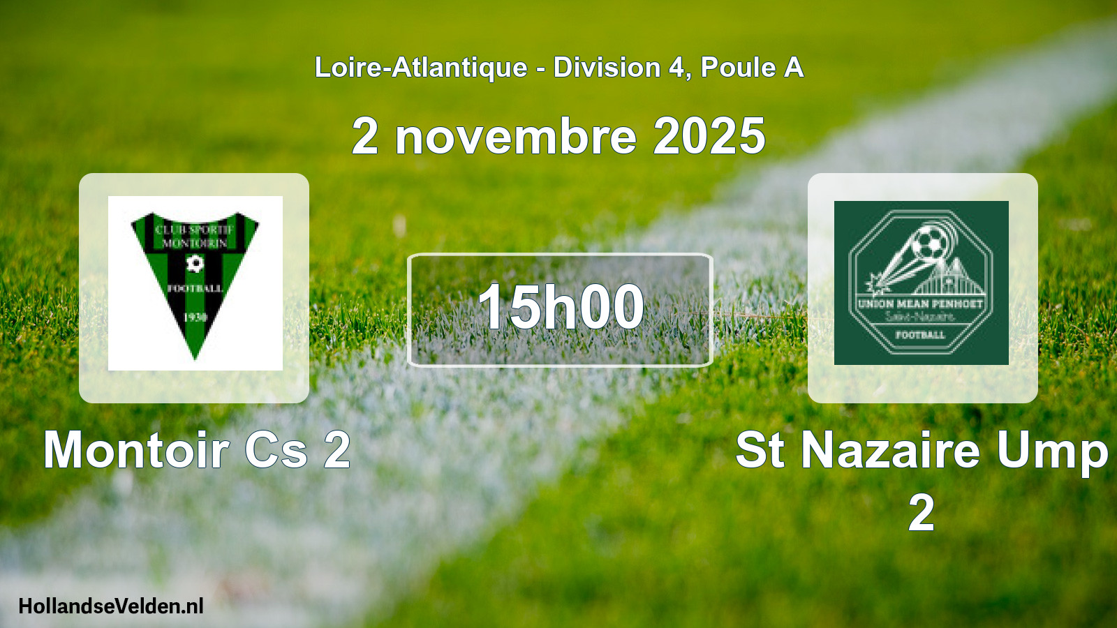 Geplande wedstrijd: Montoir Cs 2 - St Nazaire Ump 2 (2 november 2025)
