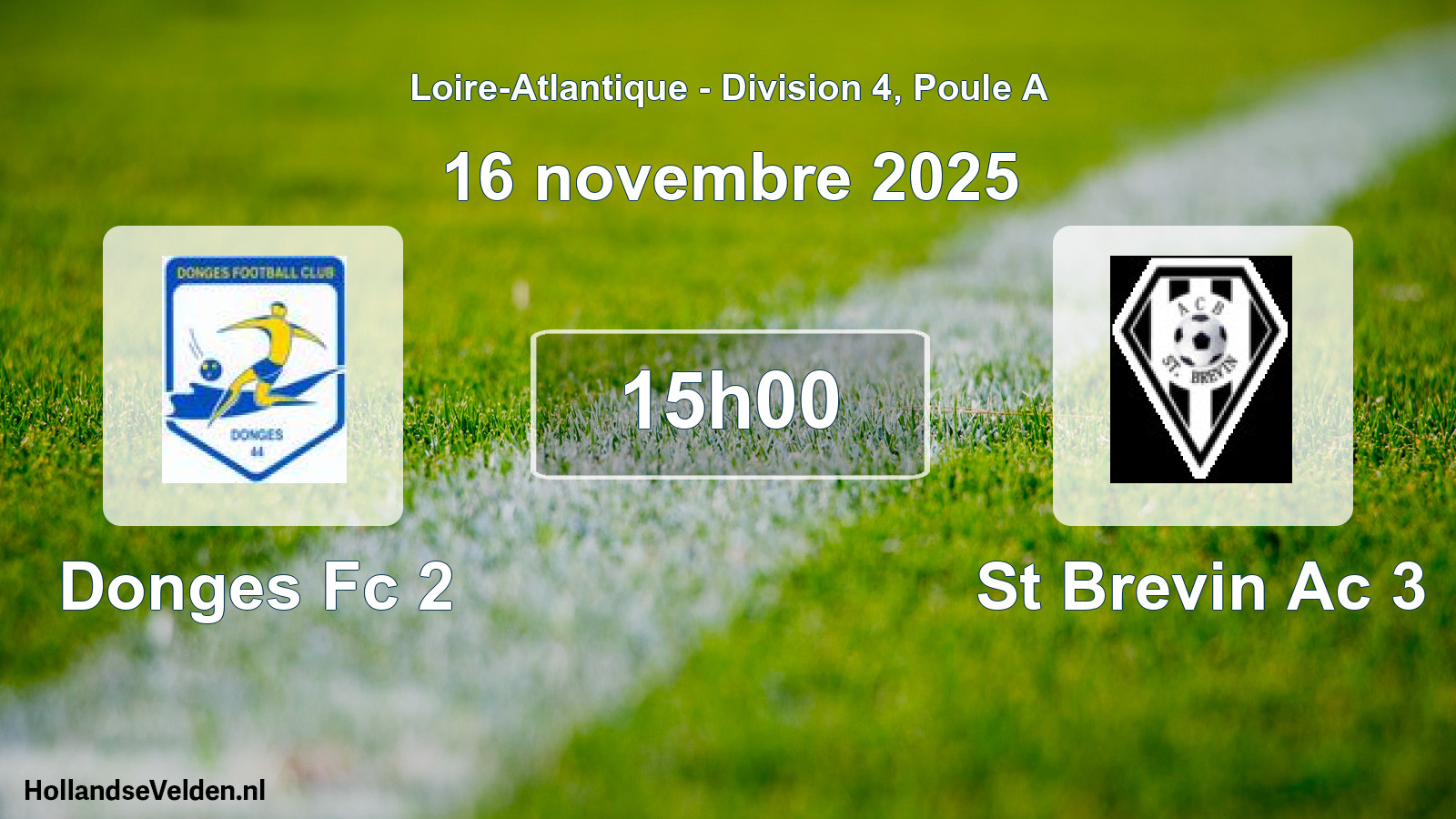 Geplande wedstrijd: Donges Fc 2 - St Brevin Ac 3 (16 november 2025)