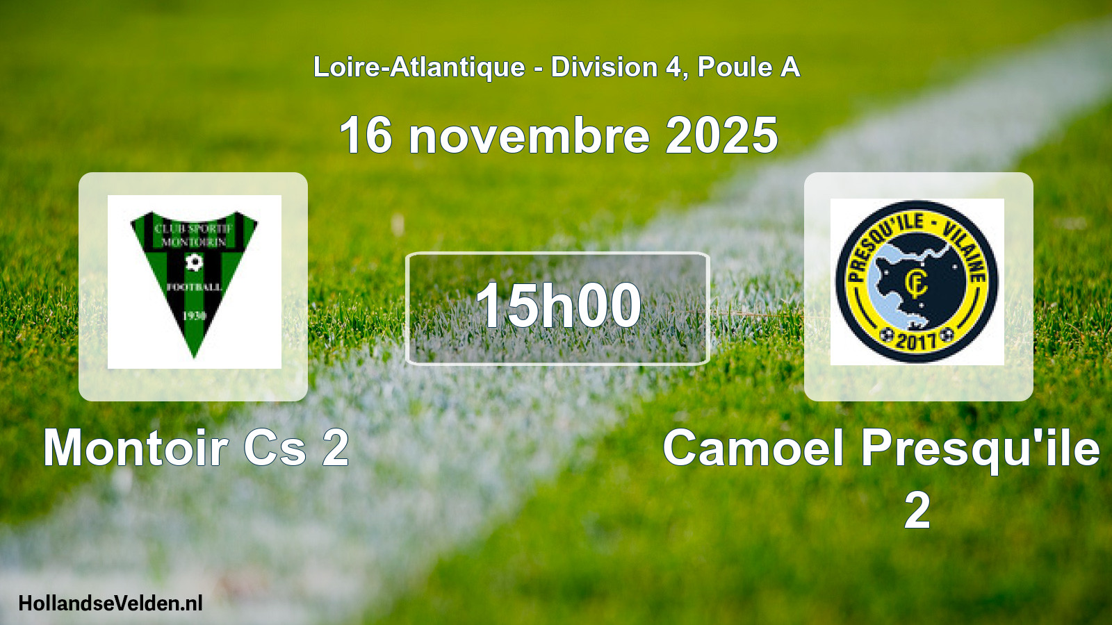 Scheduled Match: Montoir Cs 2 - Camoel Presqu'ile Fc 2 (16 November 2025)