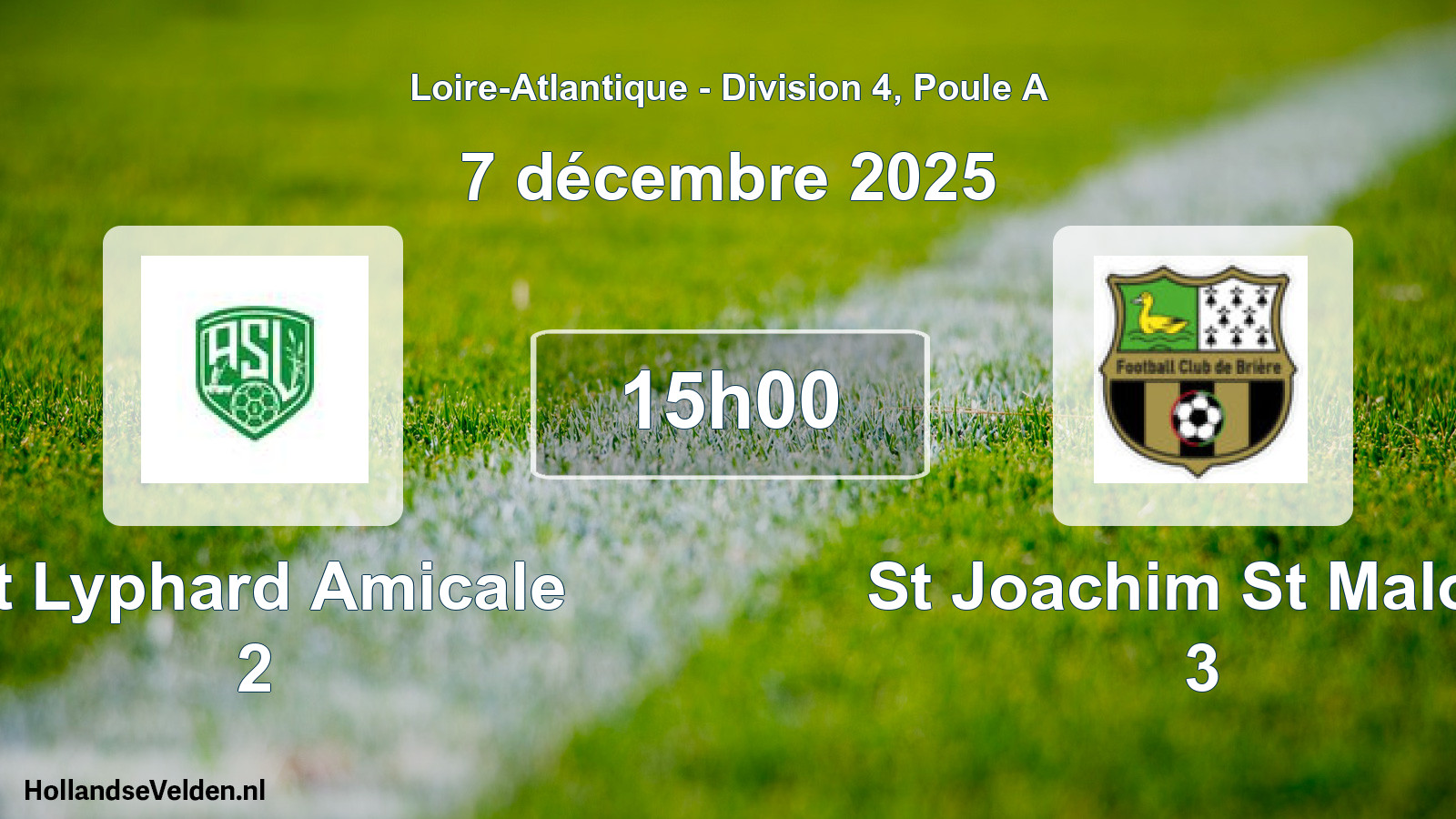 Scheduled Match: St Lyphard Amicale 2 - St Joachim St Malo F 3 (7 December 2025)
