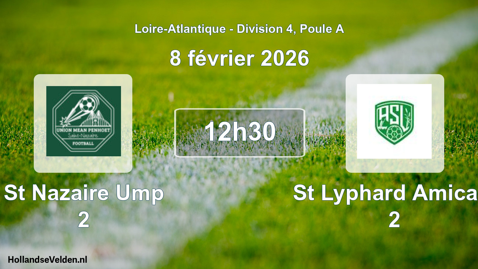 Scheduled Match: St Nazaire Ump 2 - St Lyphard Amicale 2 (8 February 2026)