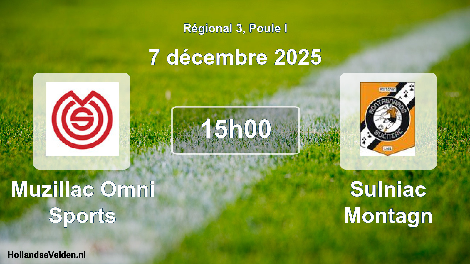 Geplande wedstrijd: Muzillac Omni Sports - Sulniac Montagn (7 décembre 2025)