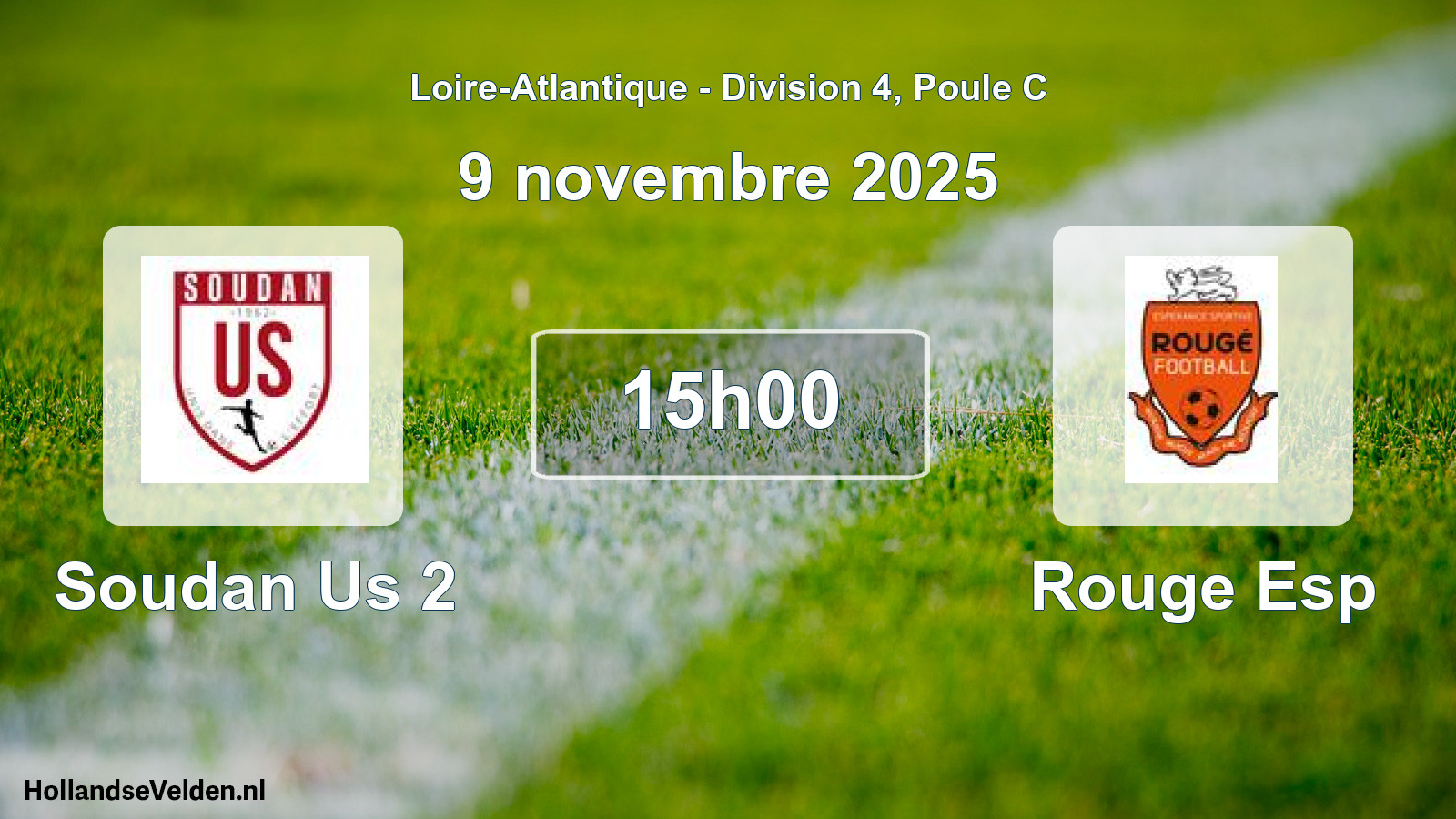 Geplande wedstrijd: Soudan Us 2 - Rouge Esp (9 novembre 2025)