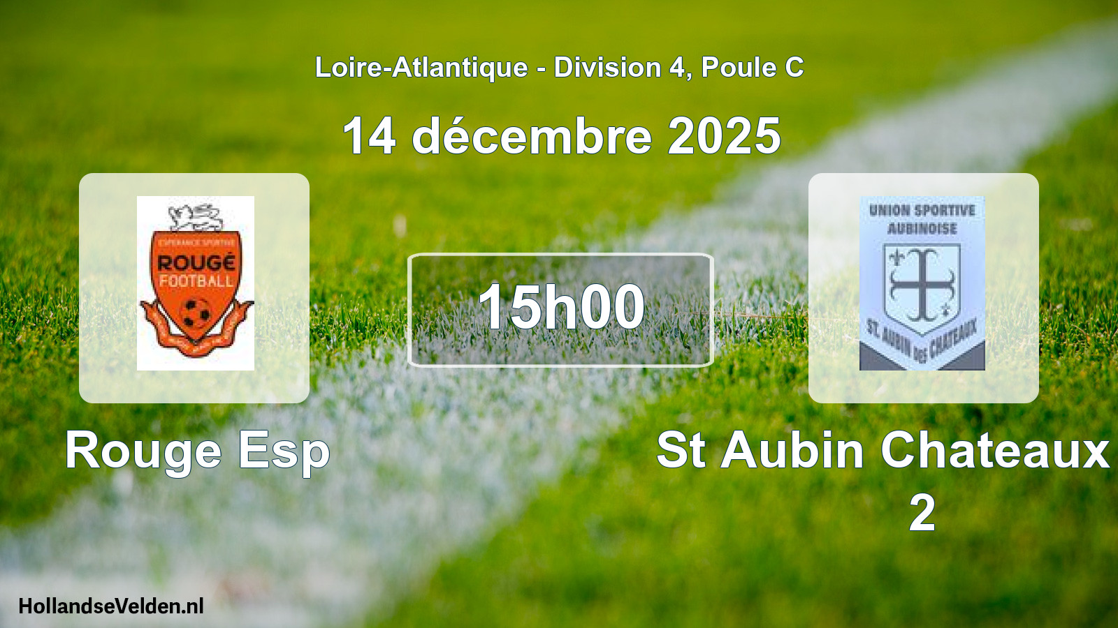 Scheduled Match: Rouge Esp - St Aubin Chateaux Us 2 (14 December 2025)