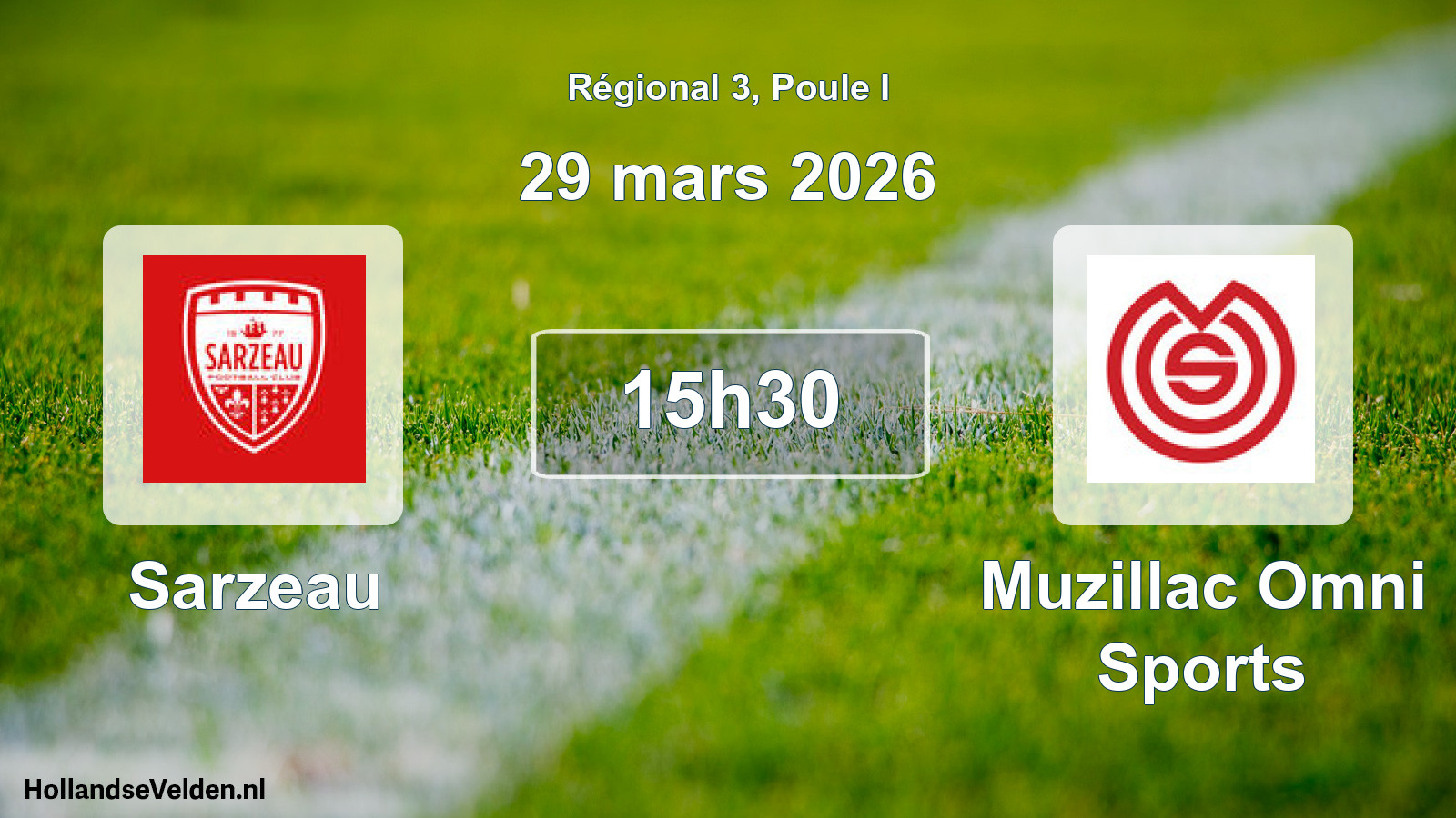 Scheduled Match: Sarzeau - Muzillac Omni Sports (29 March 2026)