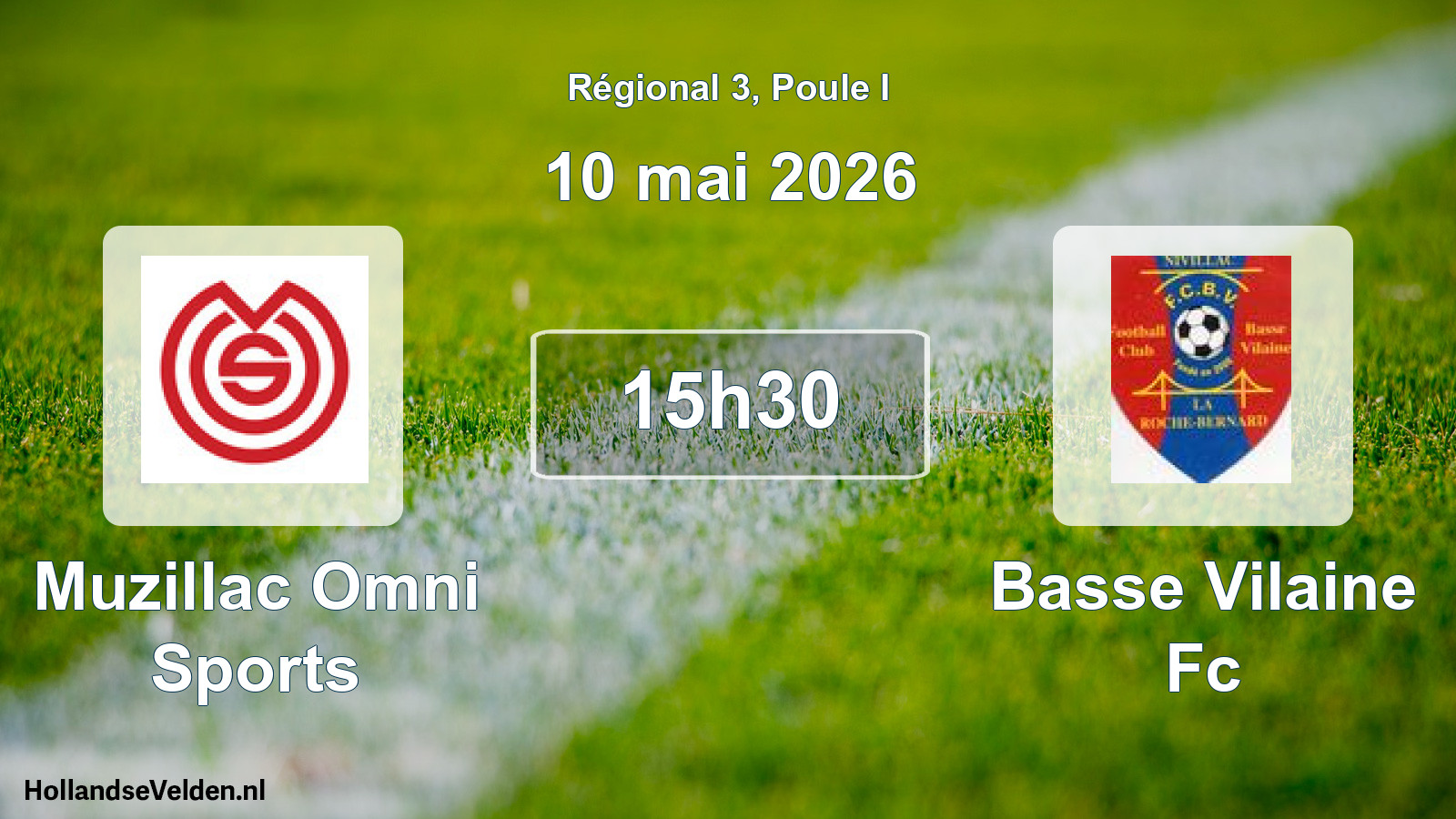 Geplande wedstrijd: Muzillac Omni Sports - Basse Vilaine Fc (10 mei 2026)