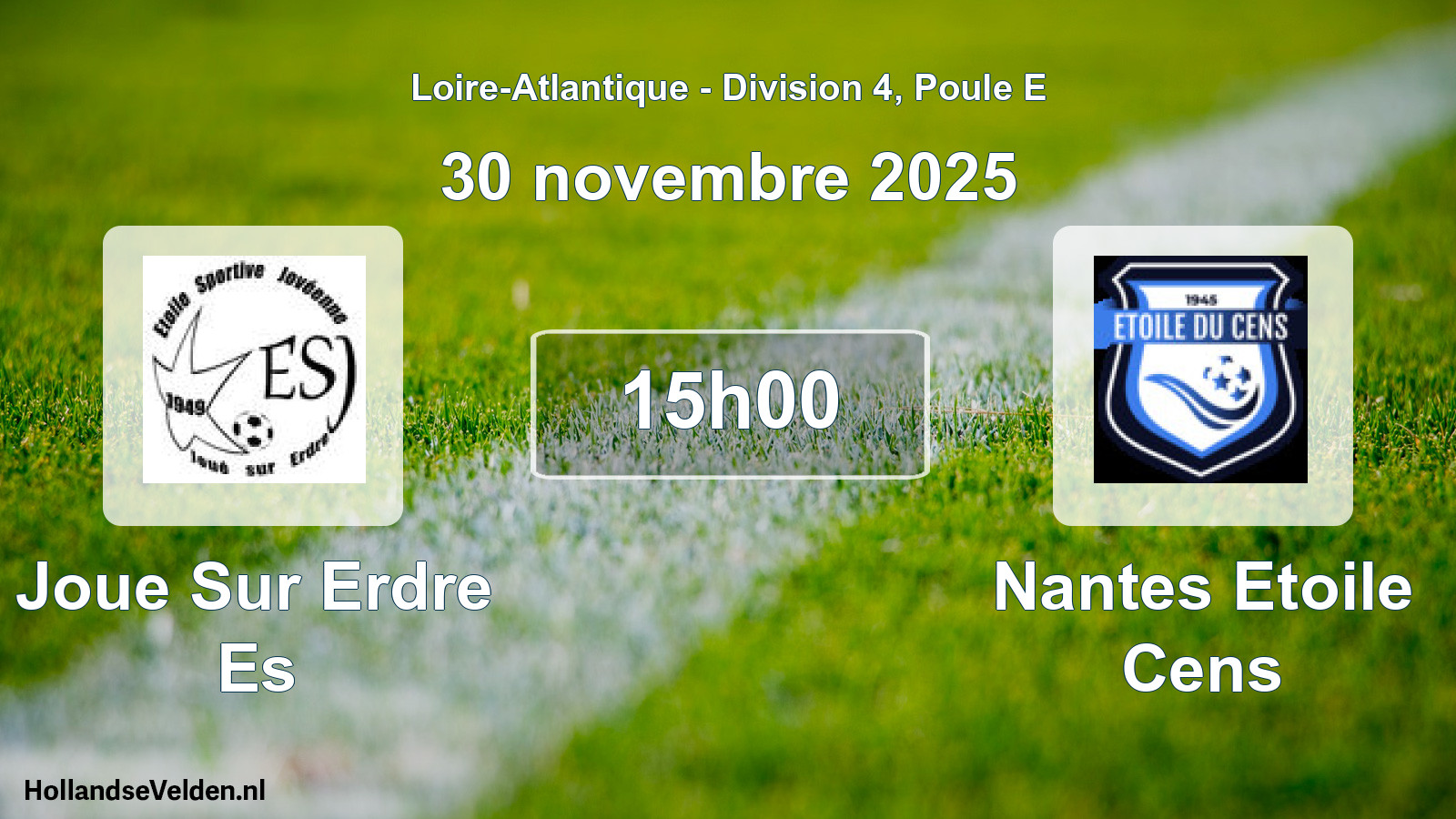 Geplande wedstrijd: Joue Sur Erdre Es - Nantes Etoile Cens (30 november 2025)