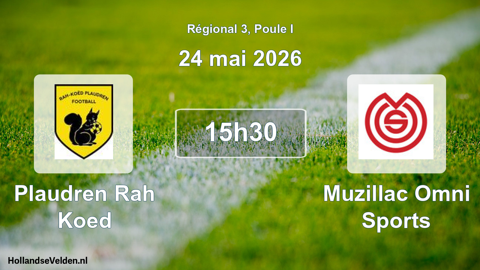 Geplande wedstrijd: Plaudren Rah Koed - Muzillac Omni Sports (24 mai 2026)