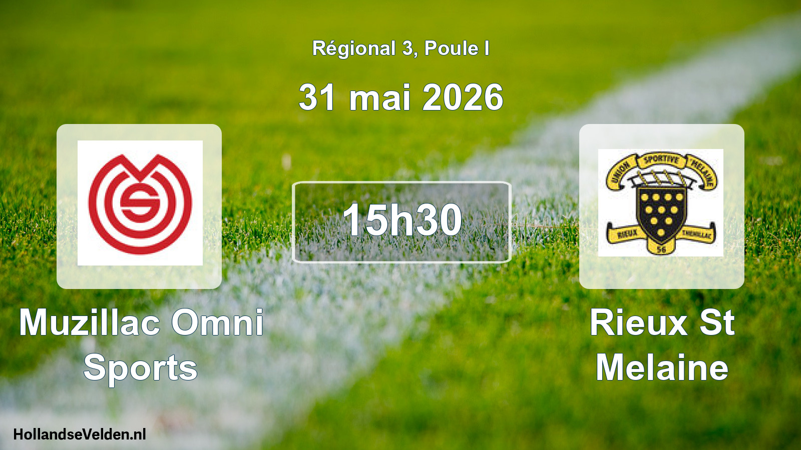 Scheduled Match: Muzillac Omni Sports - Rieux St Melaine (31 May 2026)