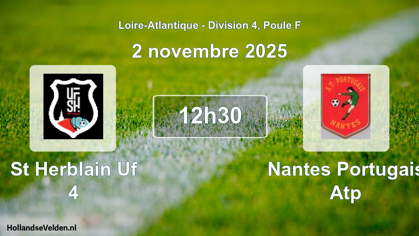 Geplande wedstrijd: St Herblain Uf 4 - Nantes Portugais Atp (2 novembre 2025)