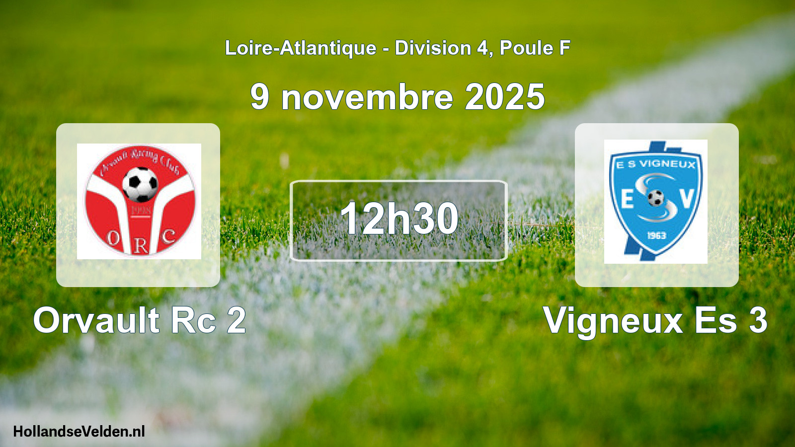 Geplande wedstrijd: Orvault Rc 2 - Vigneux Es 3 (9 november 2025)