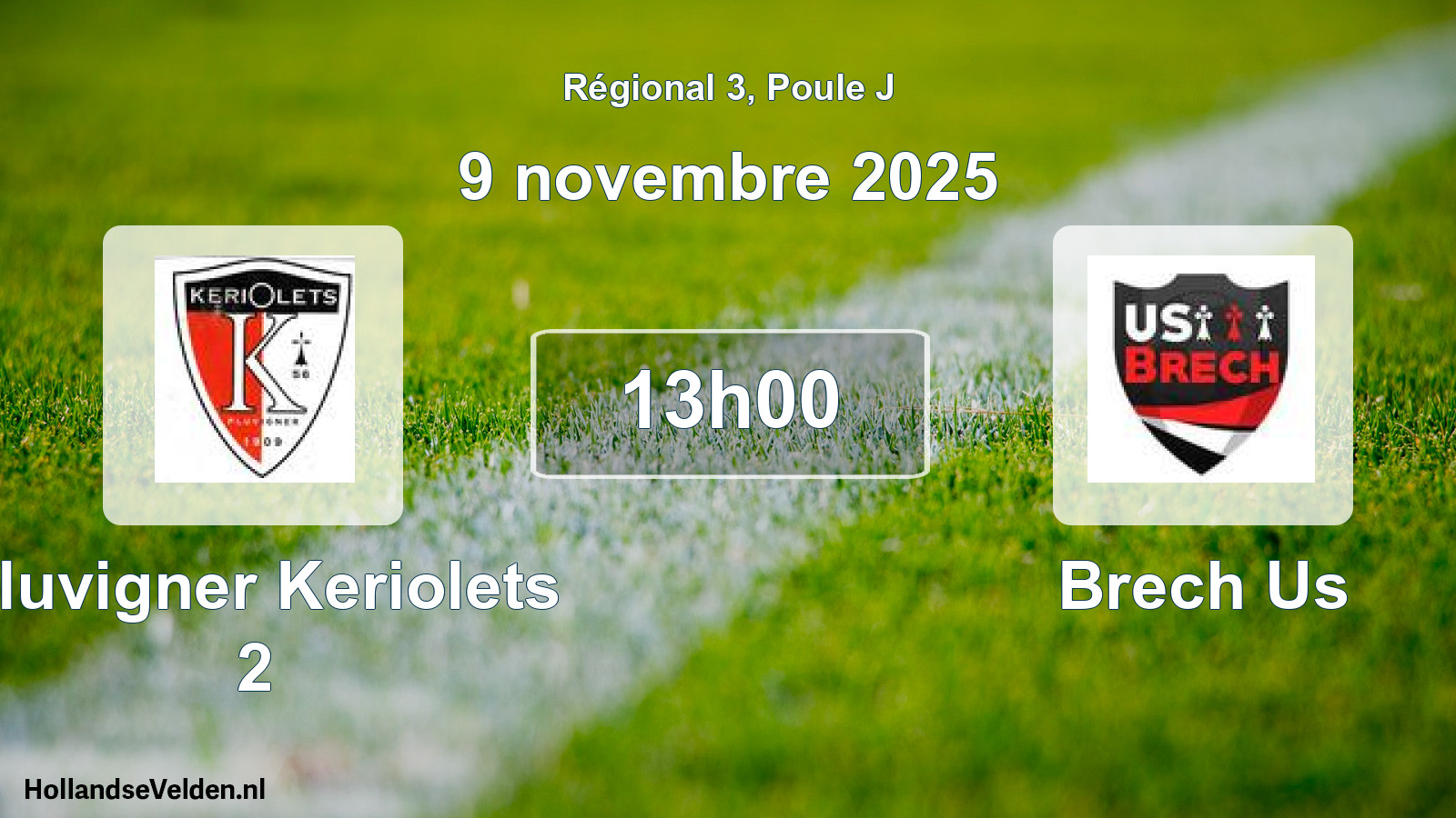 Scheduled Match: Pluvigner Keriolets 2 - Brech Us (9 November 2025)