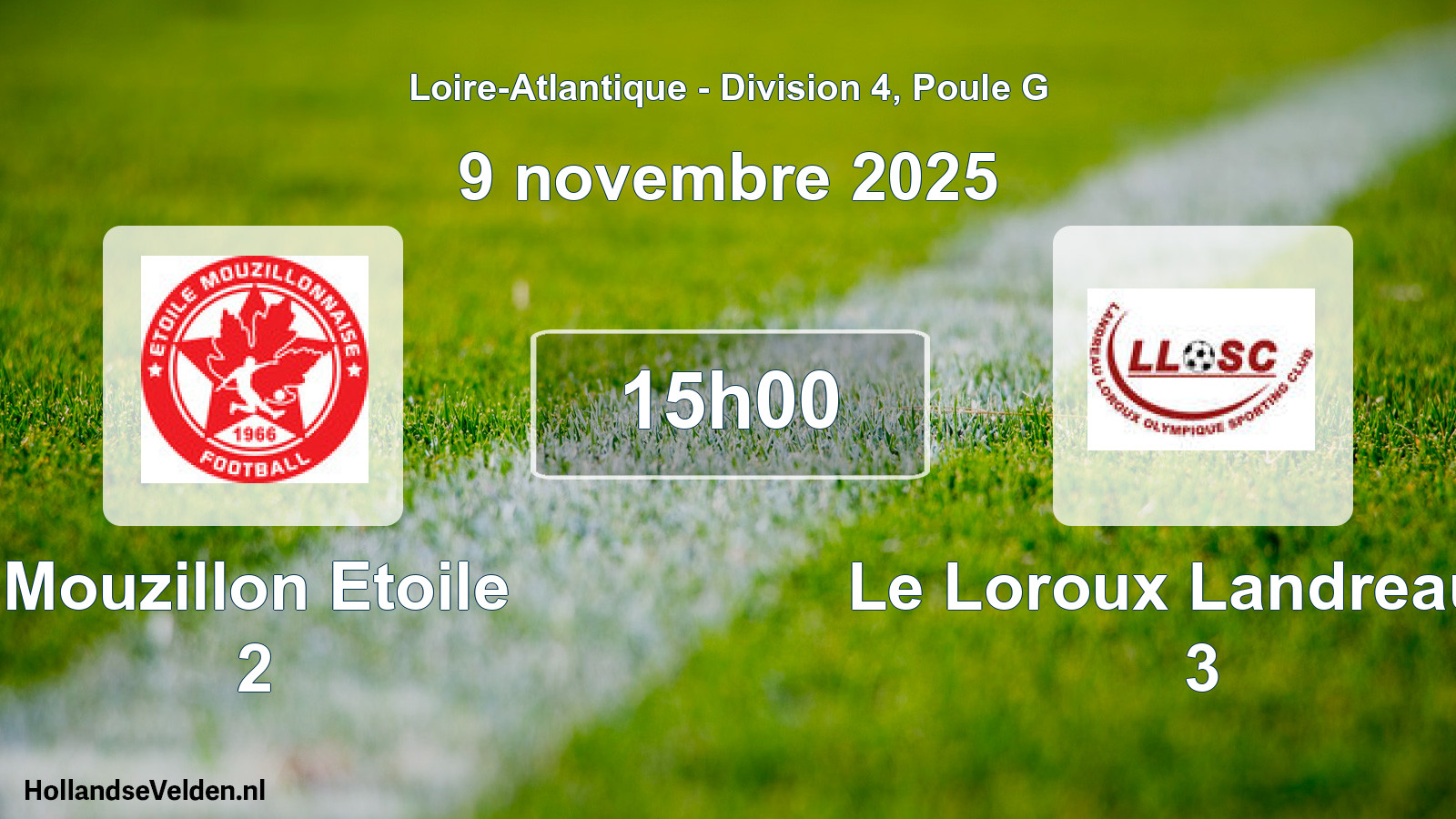 Scheduled Match: Mouzillon Etoile 2 - Le Loroux Landreau O 3 (9 November 2025)
