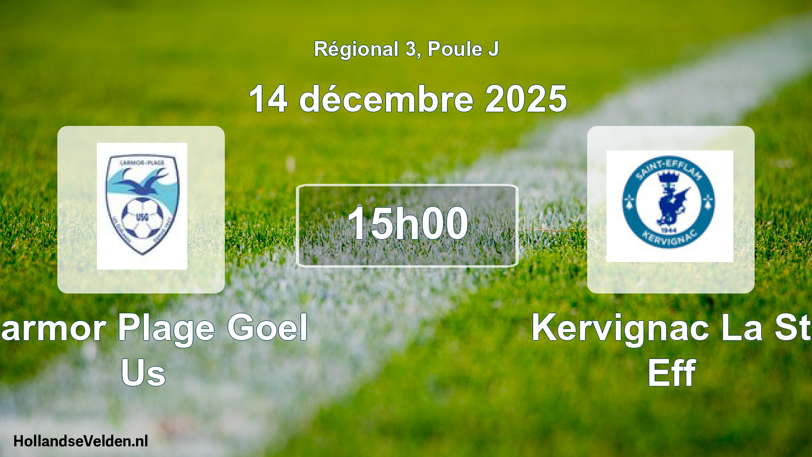 Scheduled Match: Larmor Plage Goel Us - Kervignac La St Eff (14 December 2025)