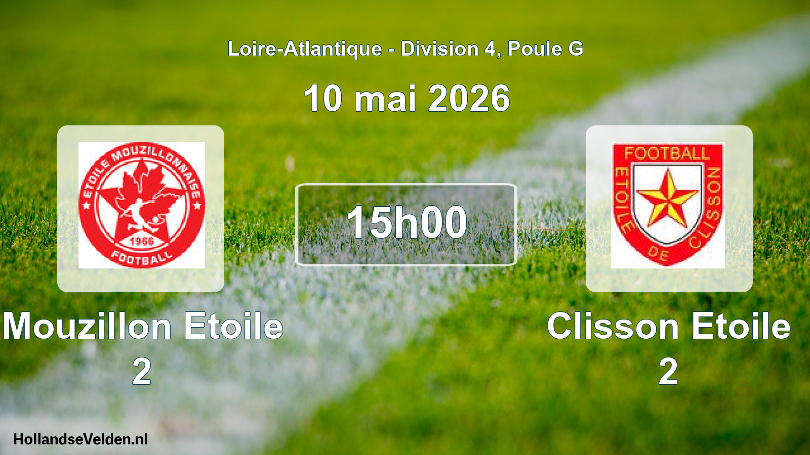 Geplande wedstrijd: Mouzillon Etoile 2 - Clisson Etoile 2 (10 mei 2026)