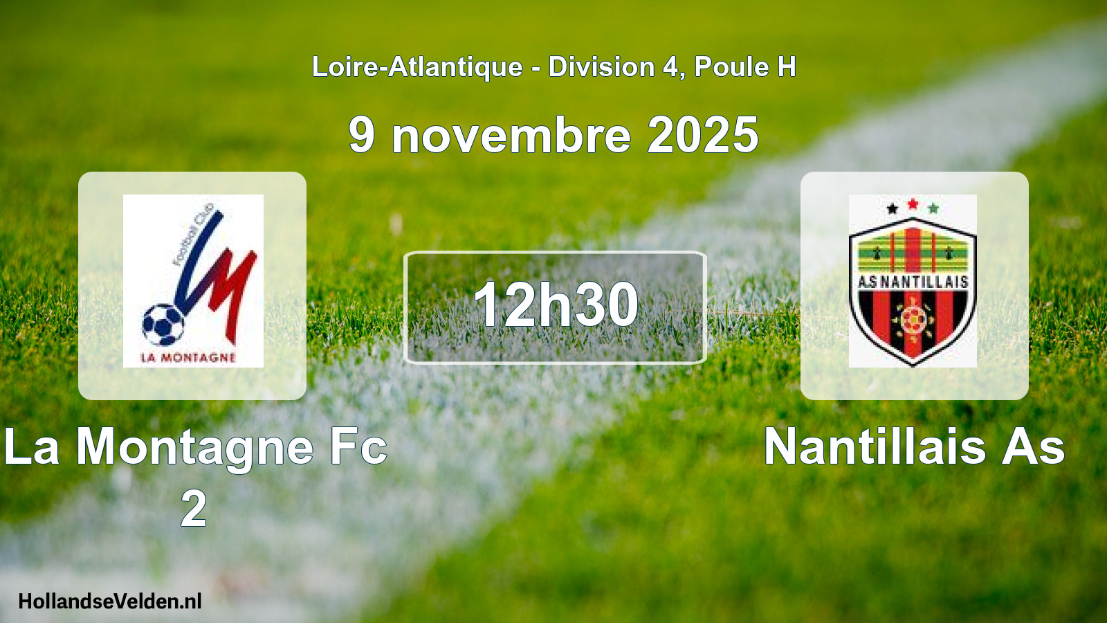 Scheduled Match: La Montagne Fc 2 - Nantillais As (9 November 2025)