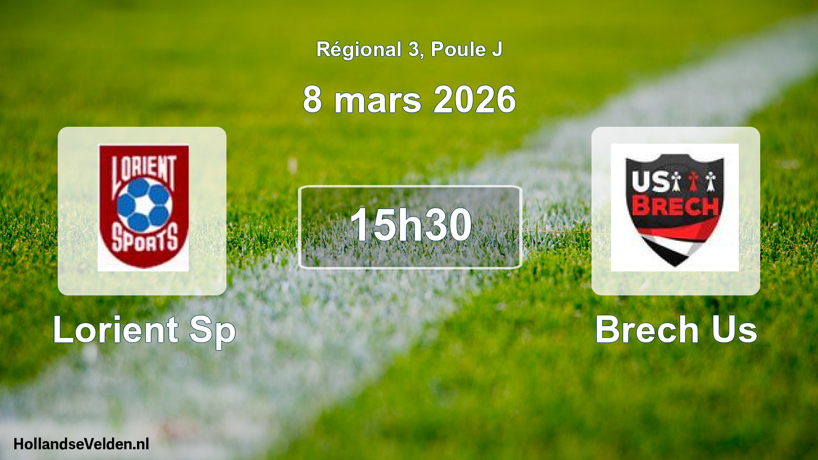 Scheduled Match: Lorient Sp - Brech Us (8 March 2026)