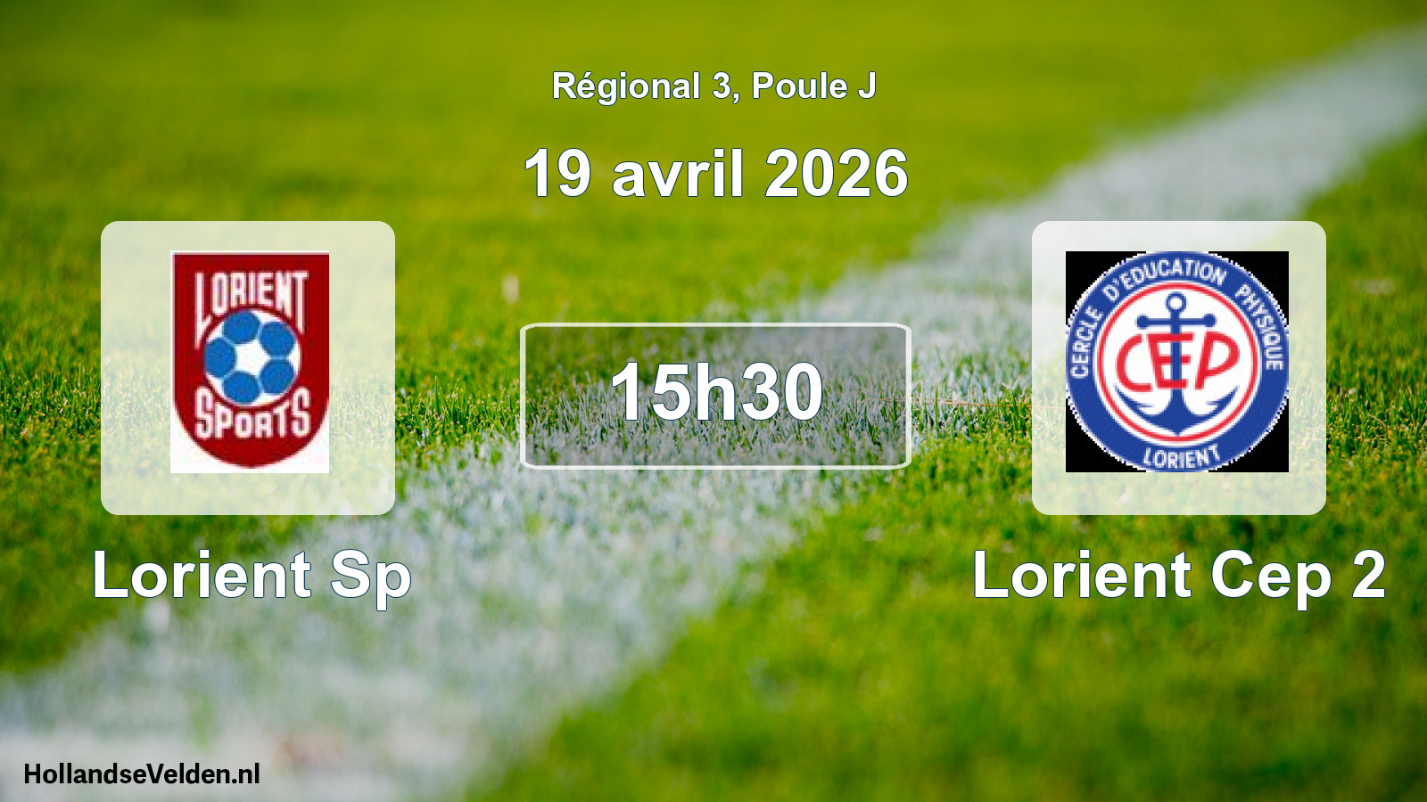 Scheduled Match: Lorient Sp - Lorient Cep 2 (19 April 2026)