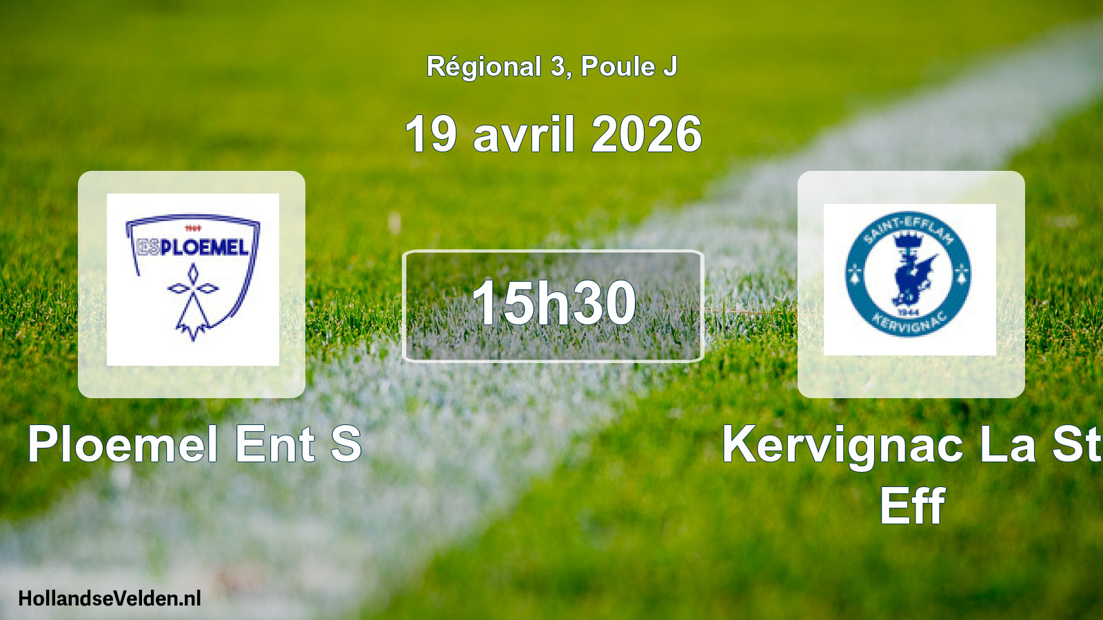 Geplande wedstrijd: Ploemel Ent S - Kervignac La St Eff (19 avril 2026)