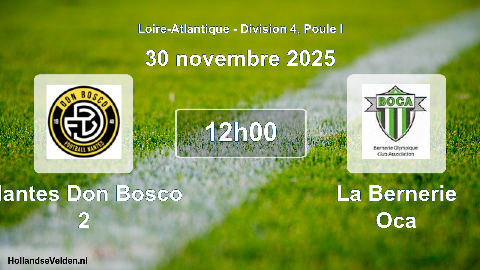 Scheduled Match: Nantes Don Bosco 2 - La Bernerie Oca (30 November 2025)