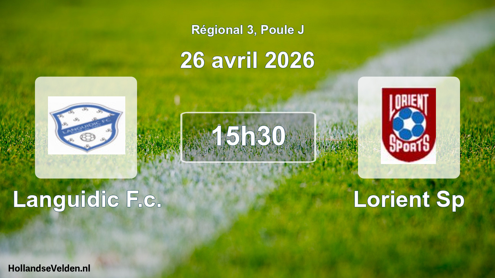 Geplande wedstrijd: Languidic F.c. - Lorient Sp (26 avril 2026)