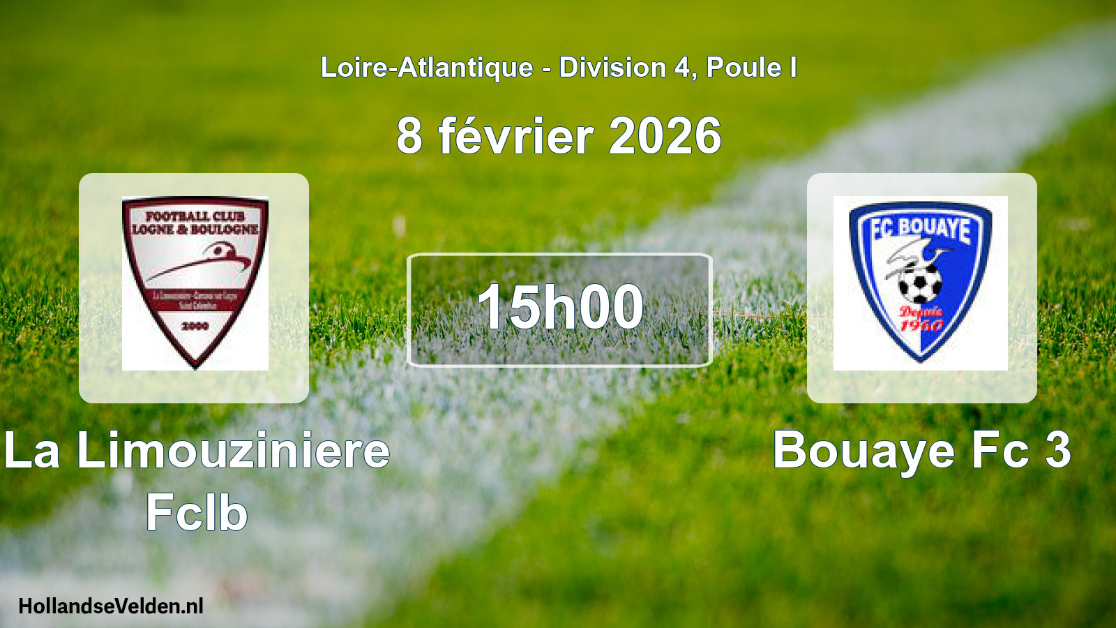 Geplande wedstrijd: La Limouziniere Fclb - Bouaye Fc 3 (8 februari 2026)