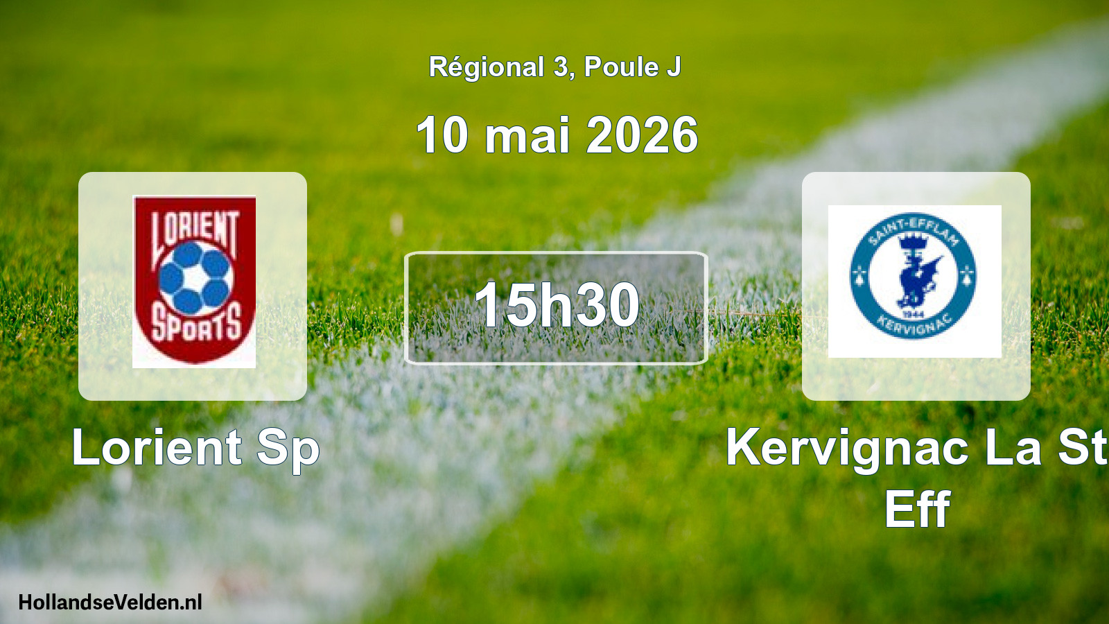 Geplande wedstrijd: Lorient Sp - Kervignac La St Eff (10 mai 2026)