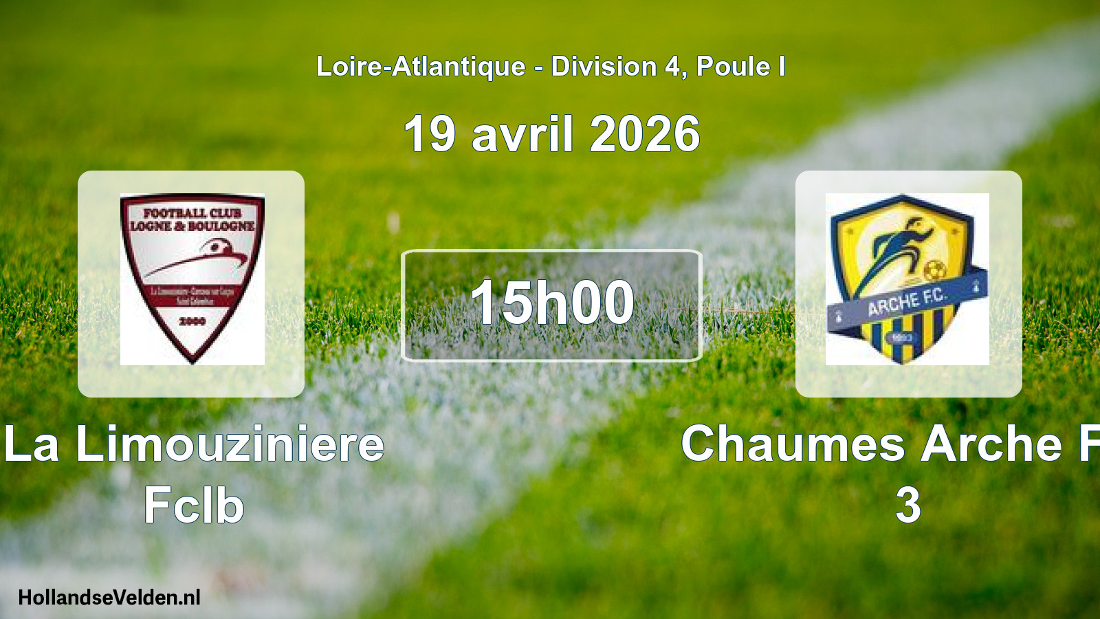Scheduled Match: La Limouziniere Fclb - Chaumes Arche Fc 3 (19 April 2026)