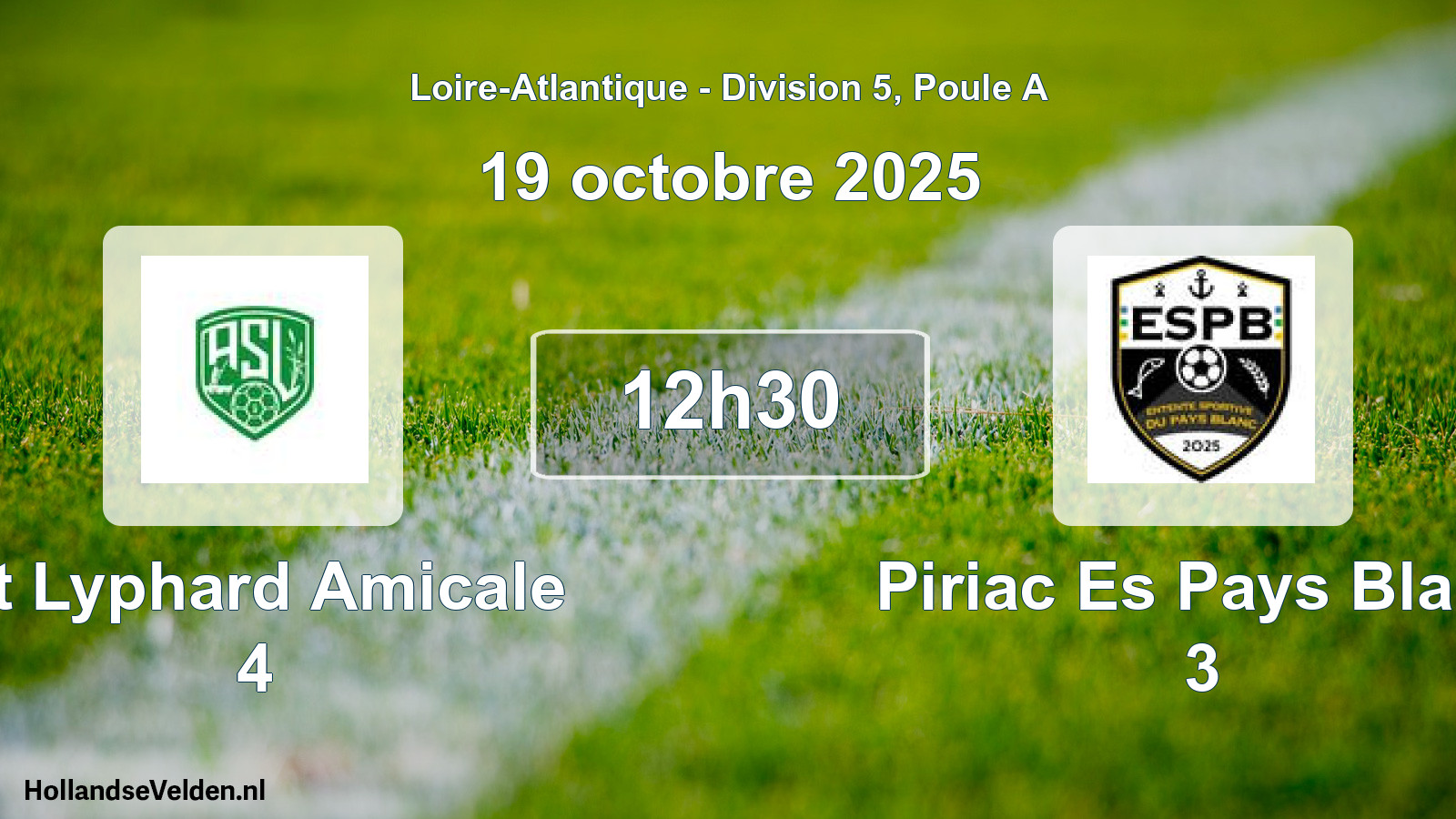 Scheduled Match: St Lyphard Amicale 4 - Piriac Es Pays Blanc 3 (19 October 2025)