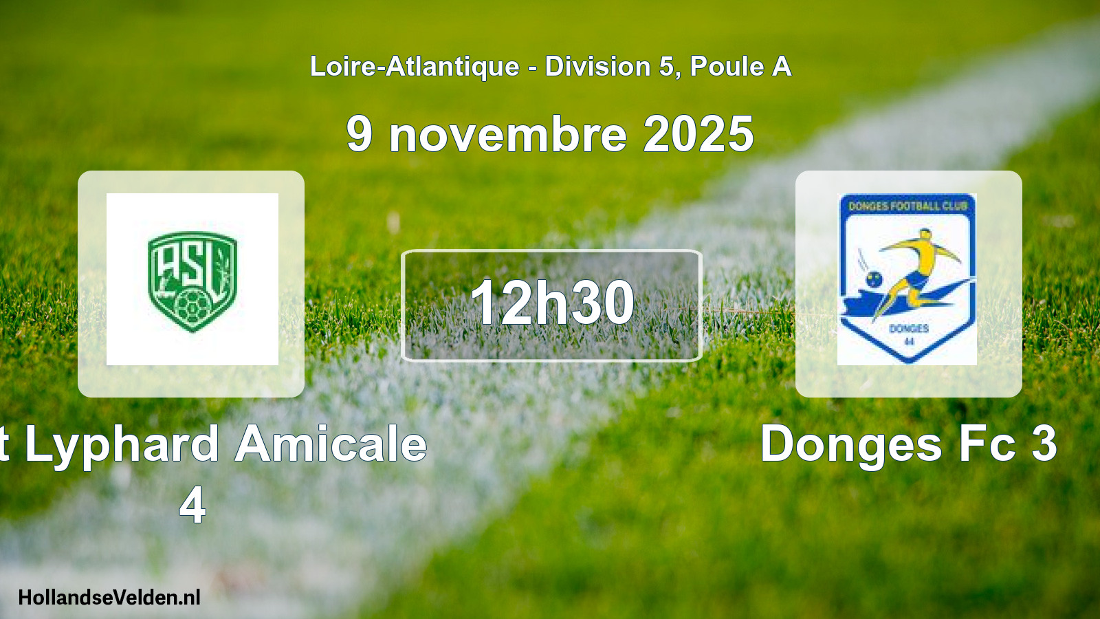 Geplande wedstrijd: St Lyphard Amicale 4 - Donges Fc 3 (9 novembre 2025)