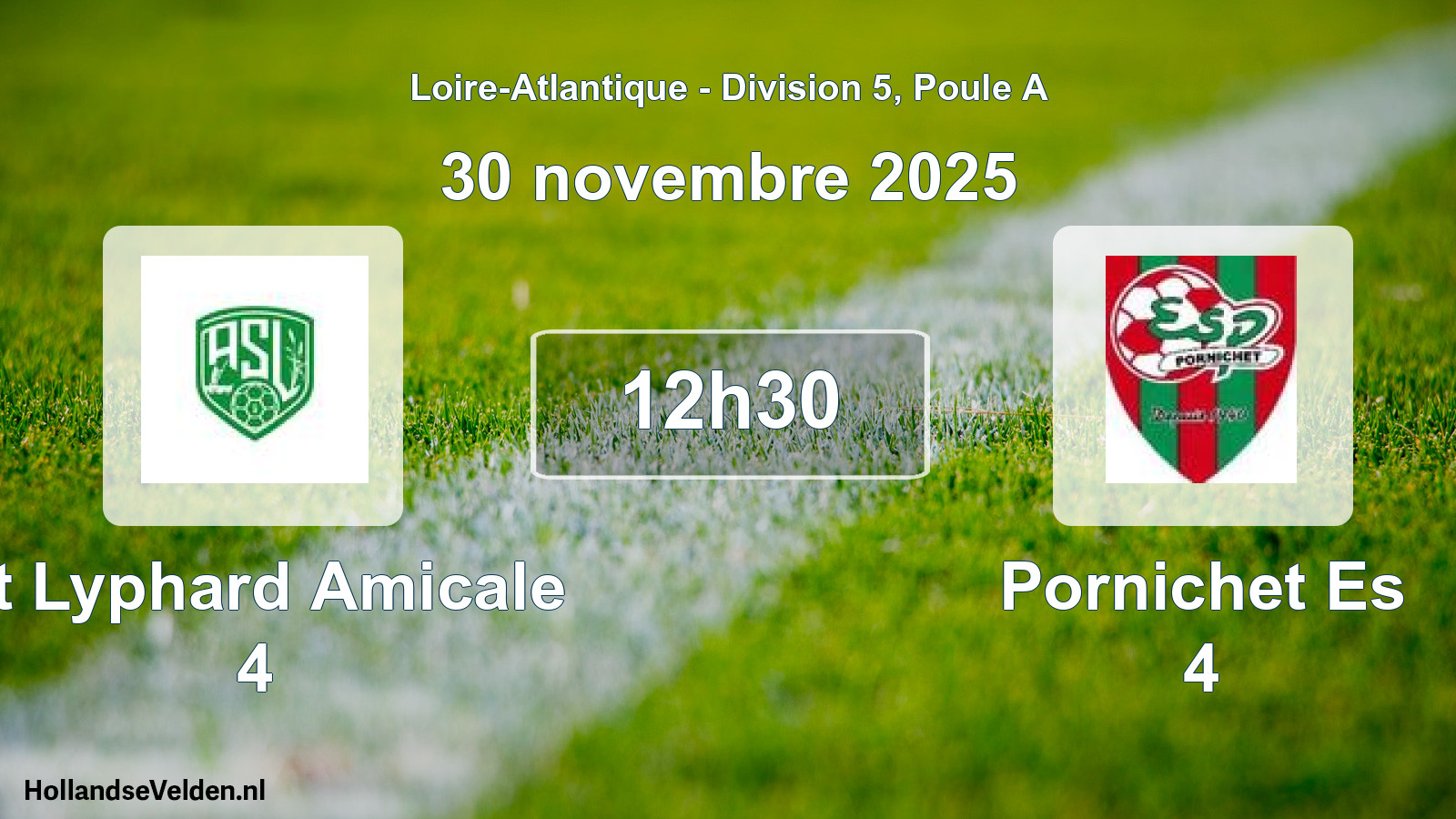 Geplande wedstrijd: St Lyphard Amicale 4 - Pornichet Es 4 (30 novembre 2025)