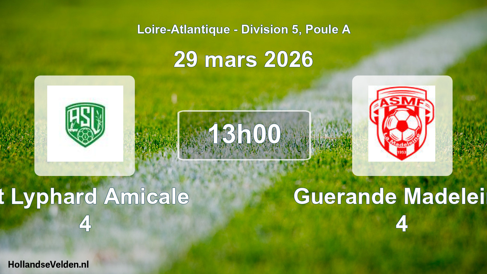 Scheduled Match: St Lyphard Amicale 4 - Guerande Madeleine 4 (29 March 2026)
