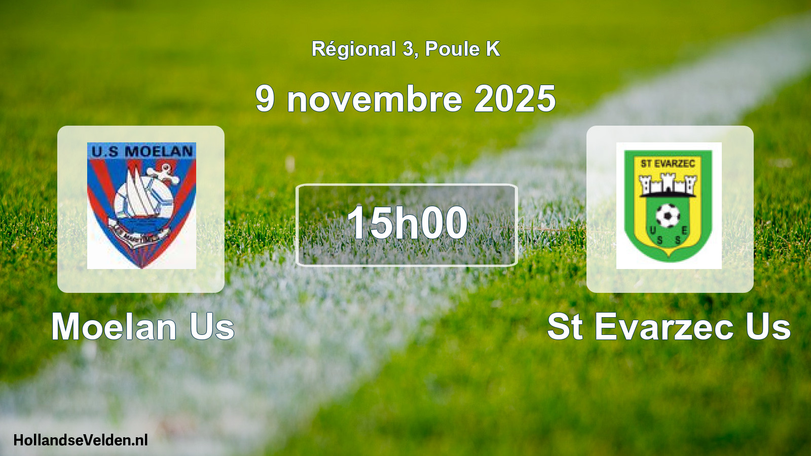 Geplande wedstrijd: Moelan Us - St Evarzec Us (9 novembre 2025)