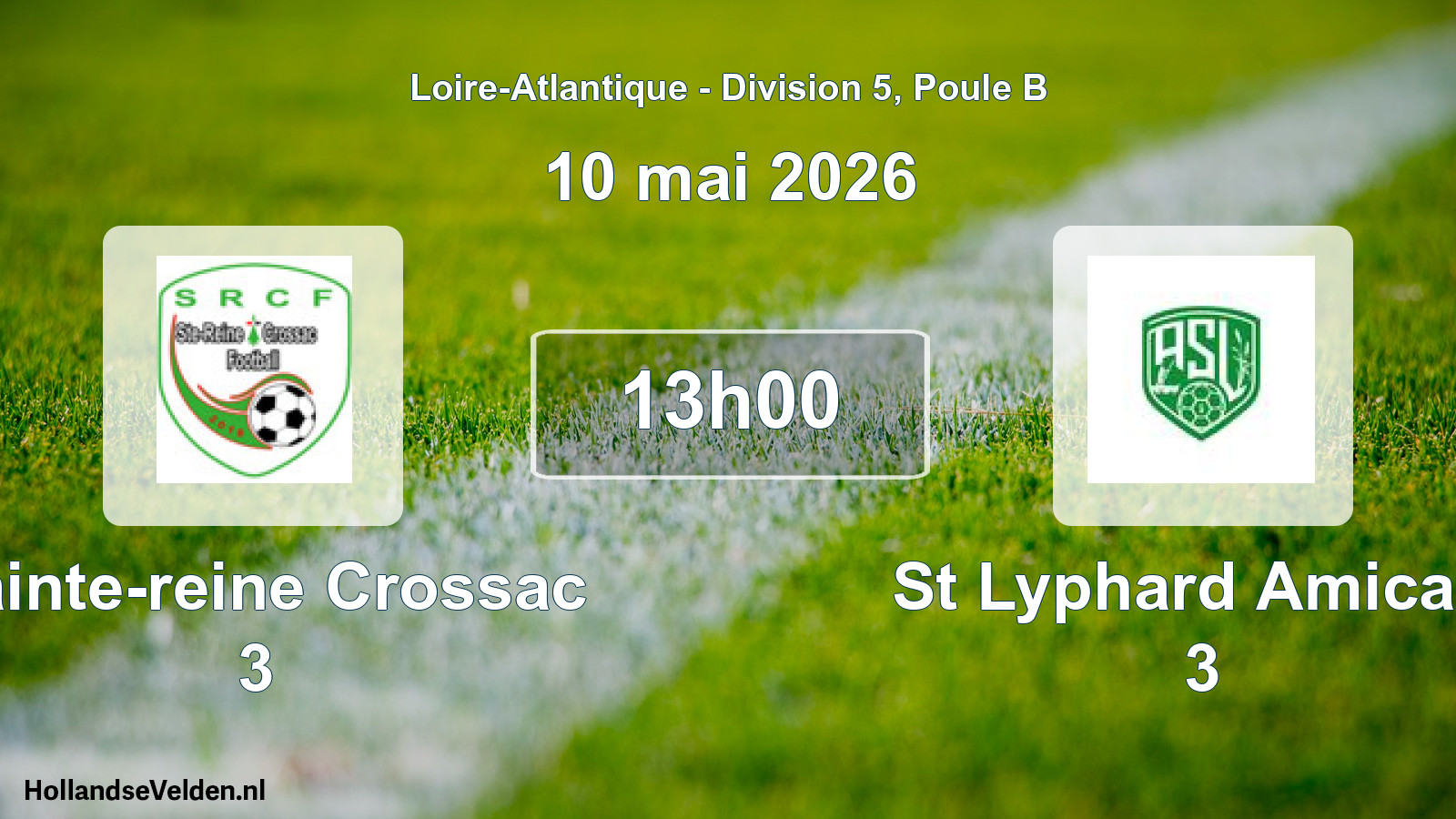 Scheduled Match: Sainte-reine Crossac 3 - St Lyphard Amicale 3 (10 May 2026)