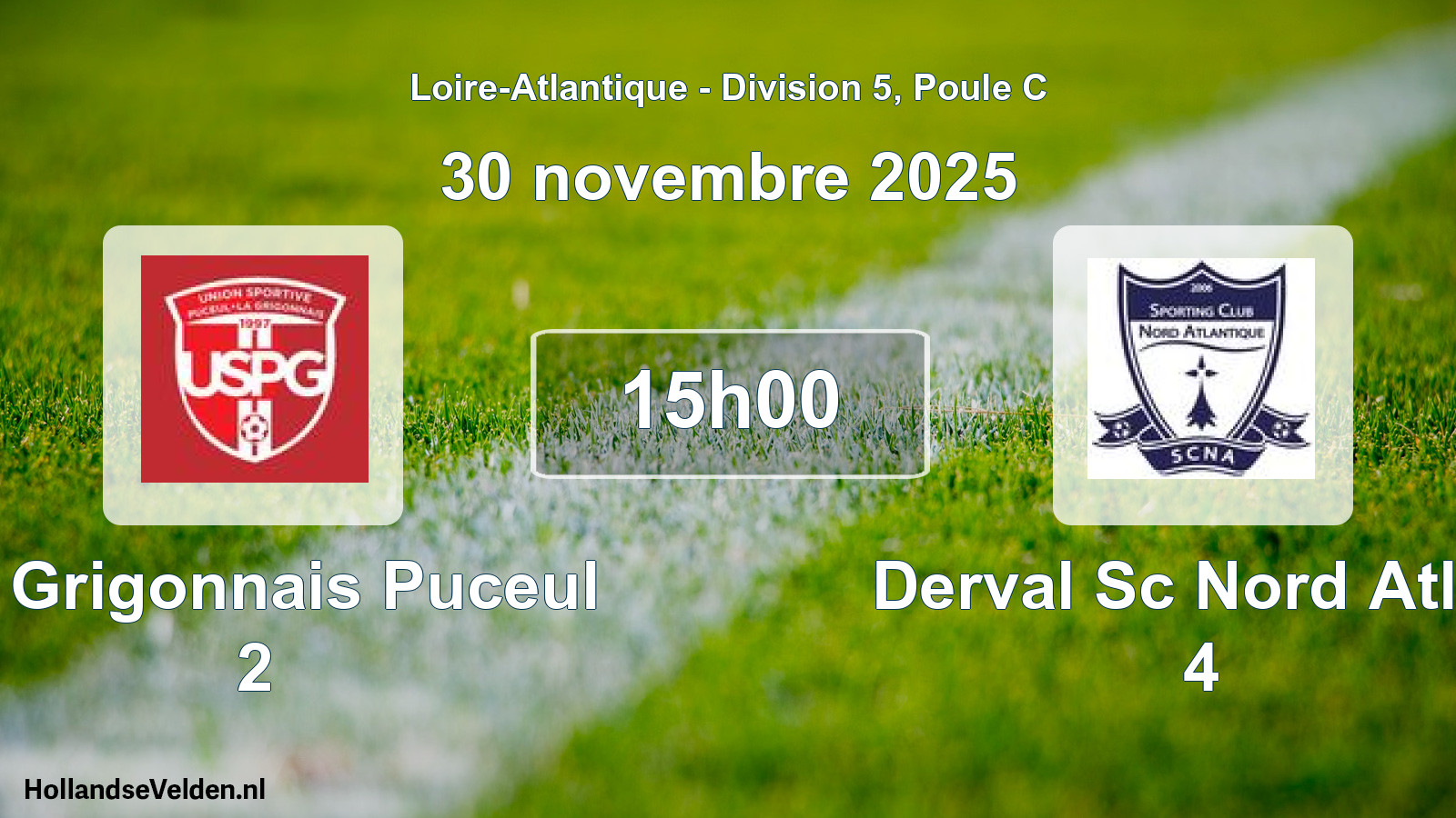 Scheduled Match: La Grigonnais Puceul 2 - Derval Sc Nord Atlan 4 (30 November 2025)