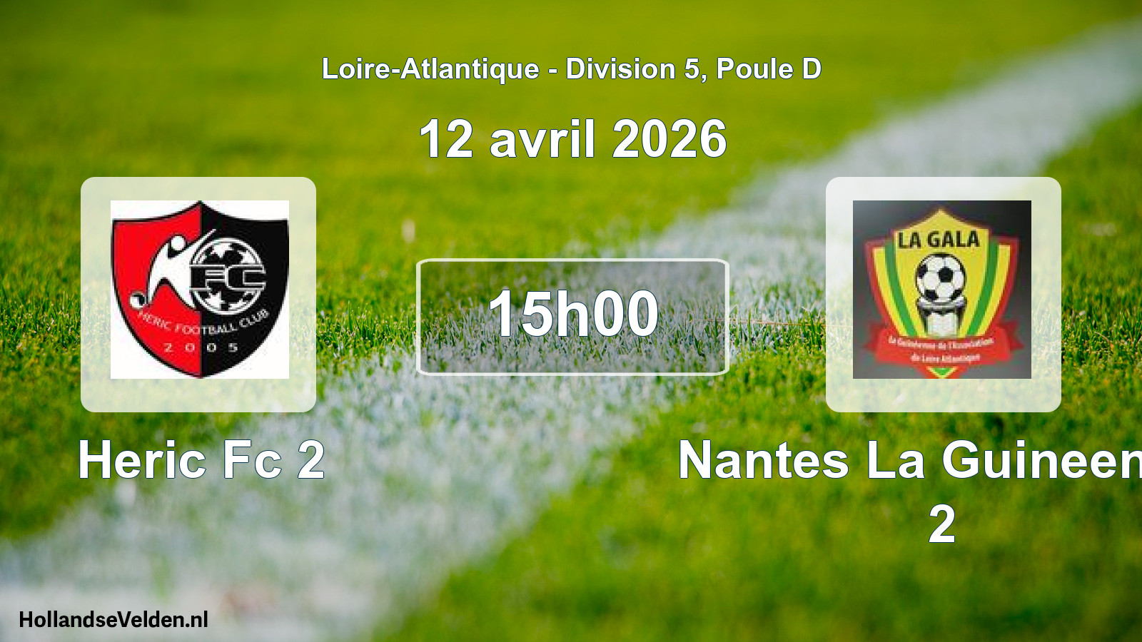 Scheduled Match: Heric Fc 2 - Nantes La Guineenne 2 (12 April 2026)