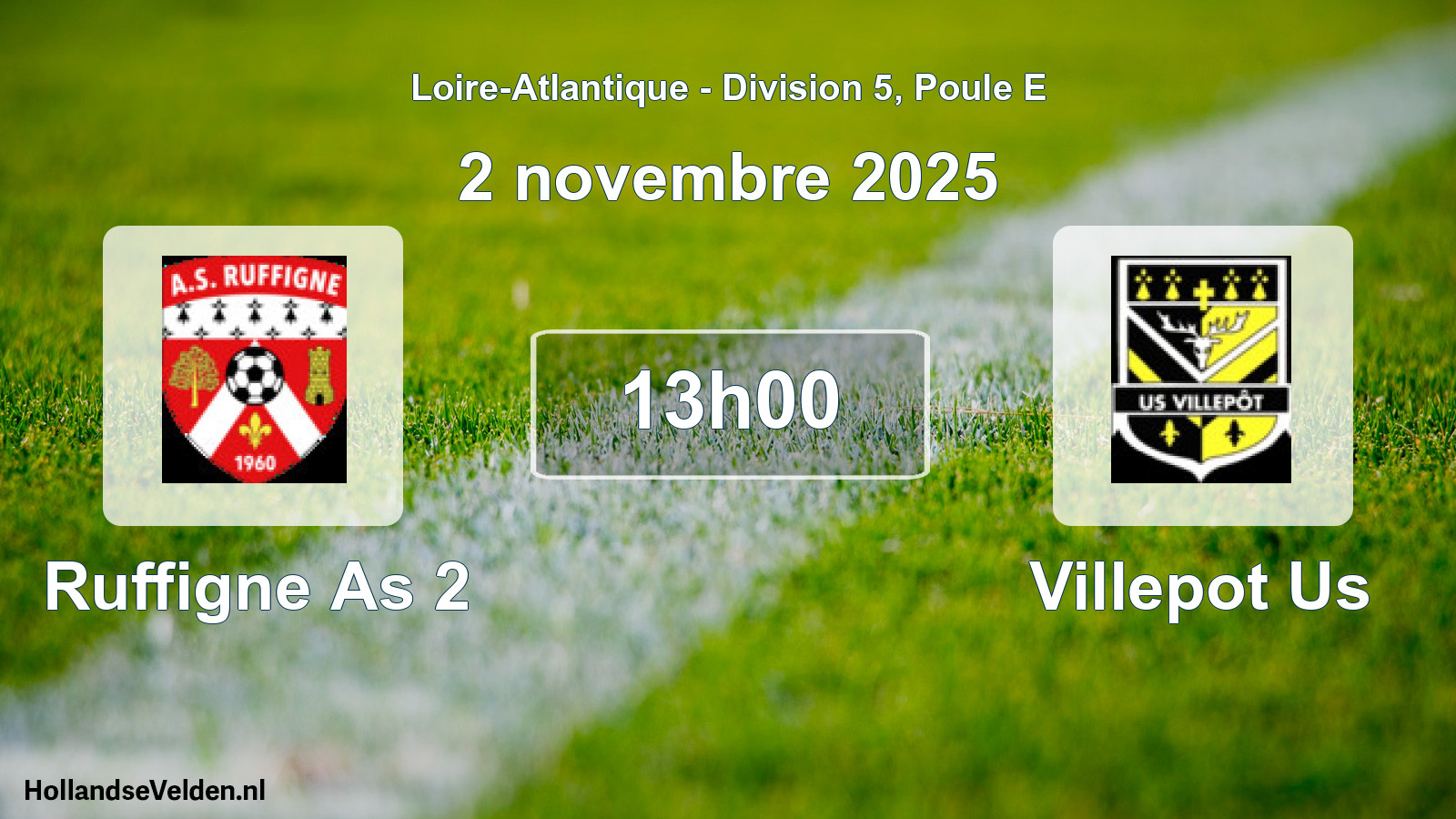 Scheduled Match: Ruffigne As 2 - Villepot Us (2 November 2025)