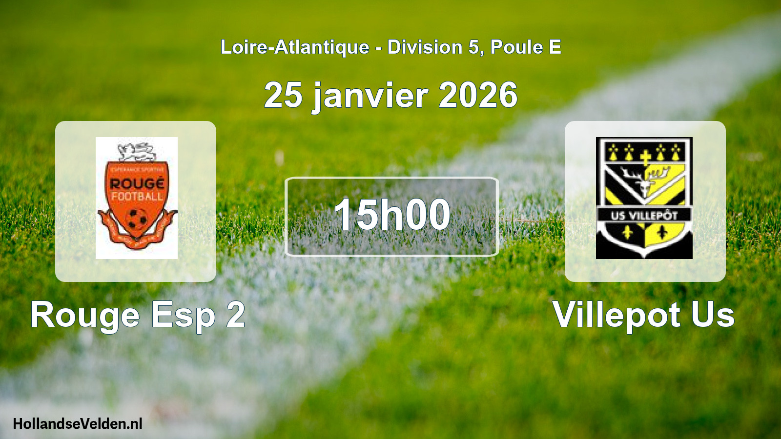 Scheduled Match: Rouge Esp 2 - Villepot Us (25 January 2026)