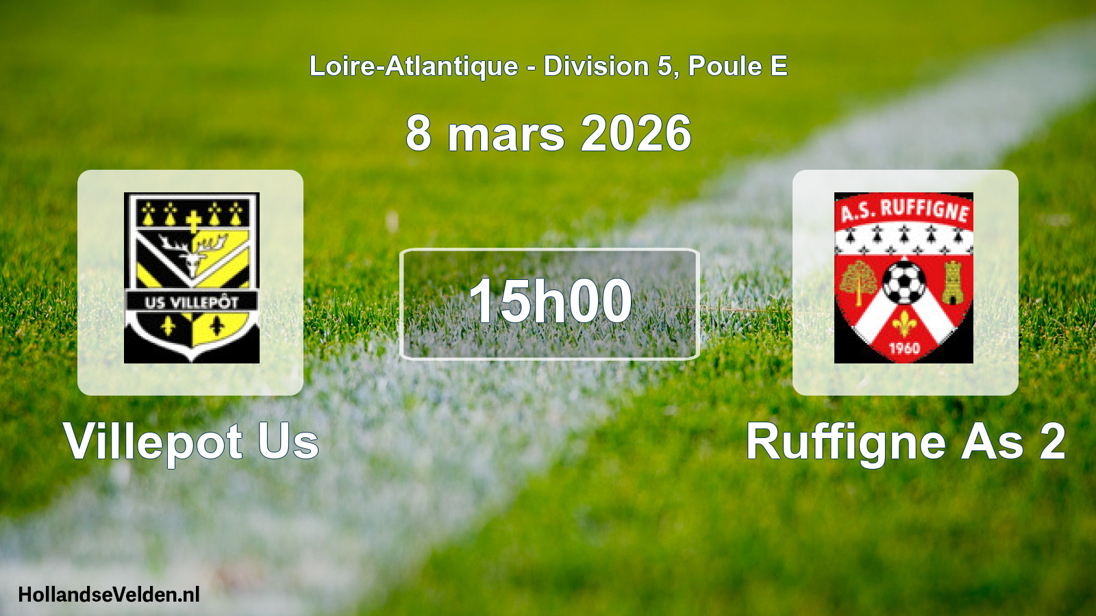 Scheduled Match: Villepot Us - Ruffigne As 2 (8 March 2026)