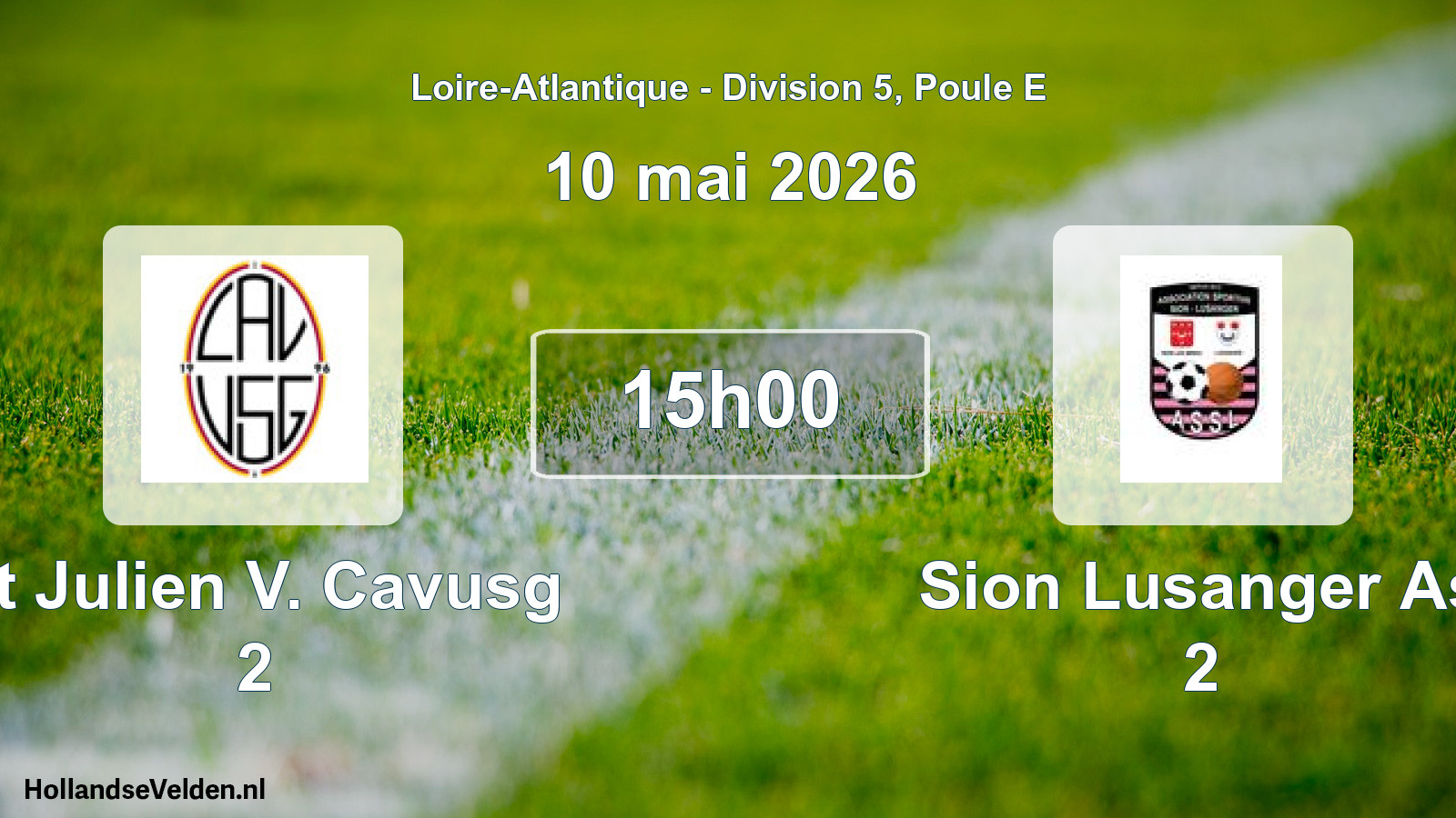 Scheduled Match: St Julien V. Cavusg 2 - Sion Lusanger As 2 (10 May 2026)