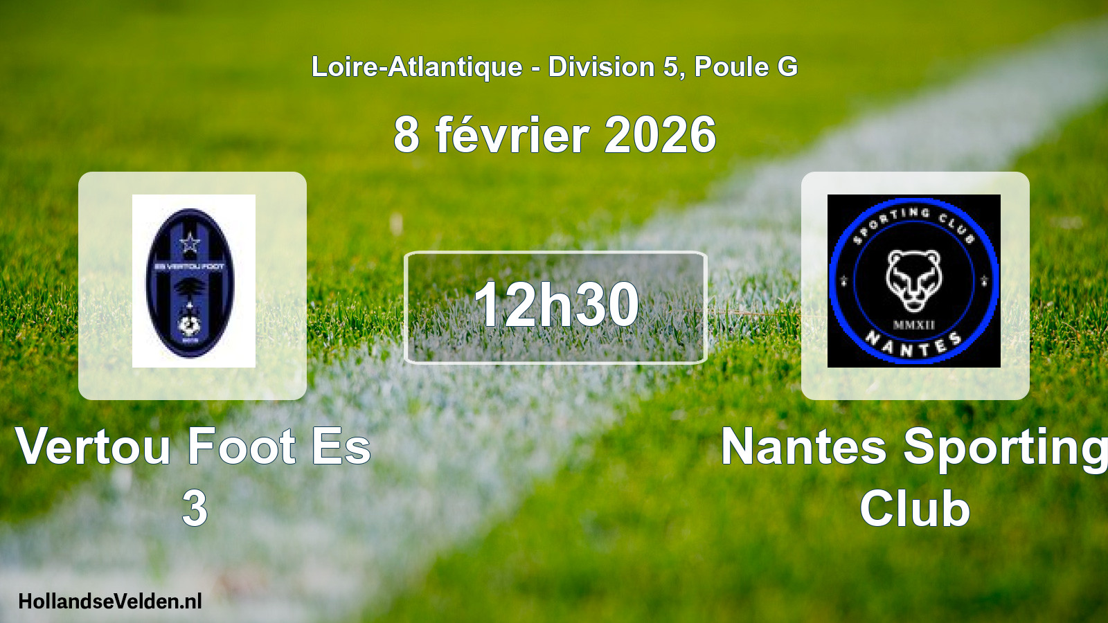 Scheduled Match: Vertou Foot Es 3 - Nantes Sporting Club (8 February 2026)