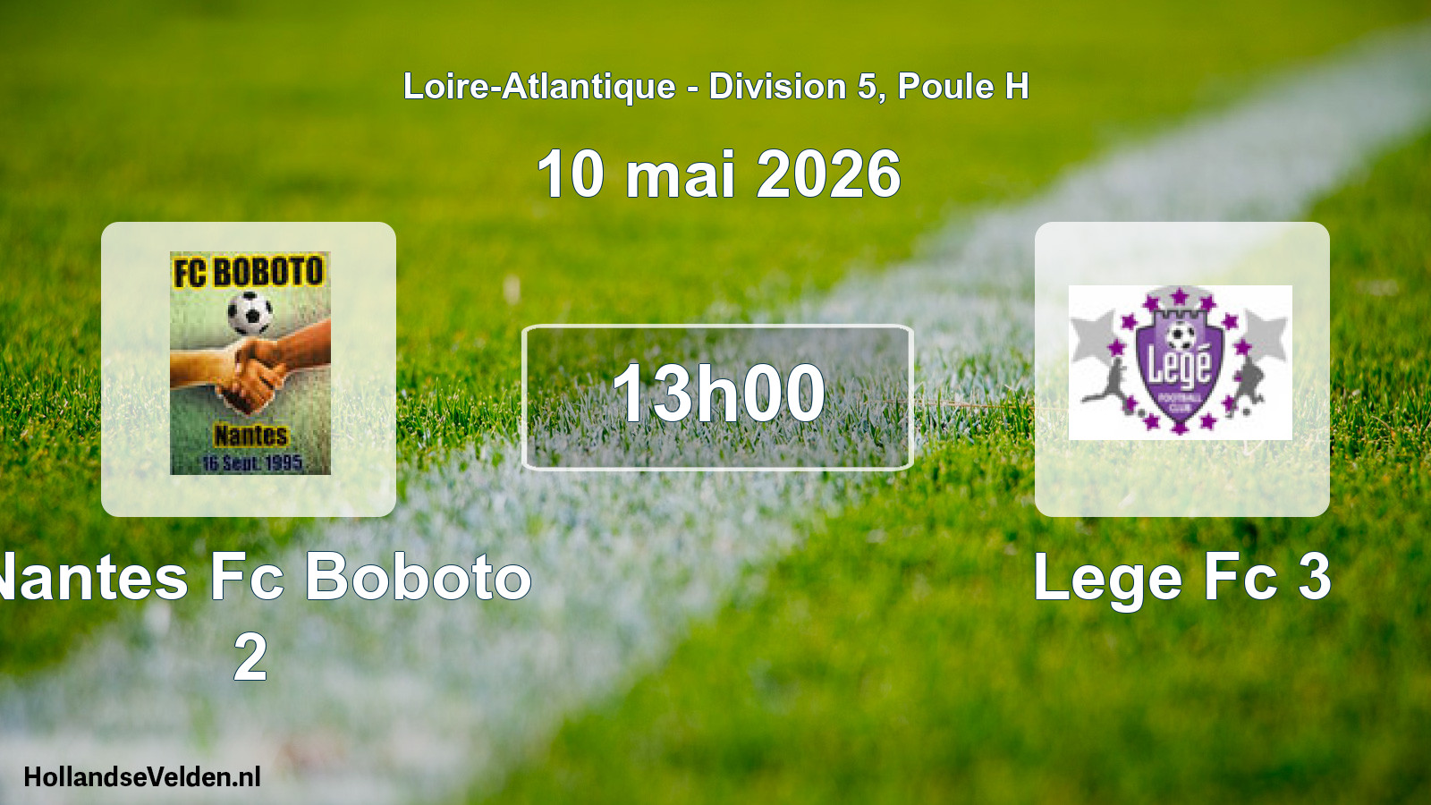 Scheduled Match: Nantes Fc Boboto 2 - Lege Fc 3 (10 May 2026)