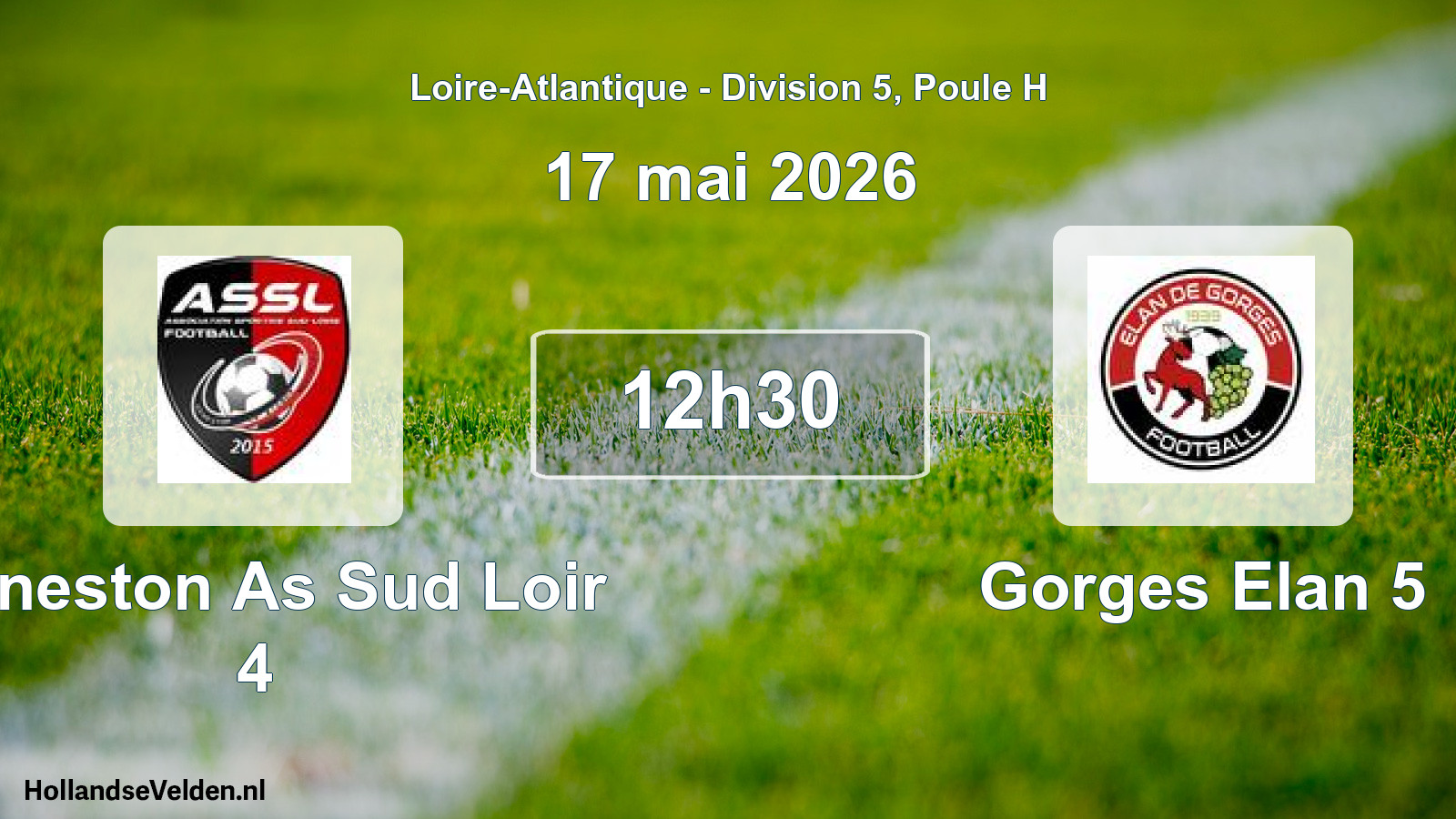 Scheduled Match: Geneston As Sud Loir 4 - Gorges Elan 5 (17 May 2026)