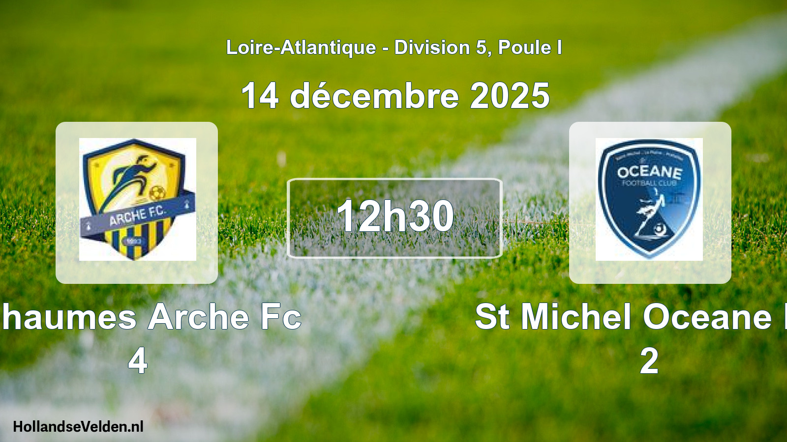 Scheduled Match: Chaumes Arche Fc 4 - St Michel Oceane Fc 2 (14 December 2025)
