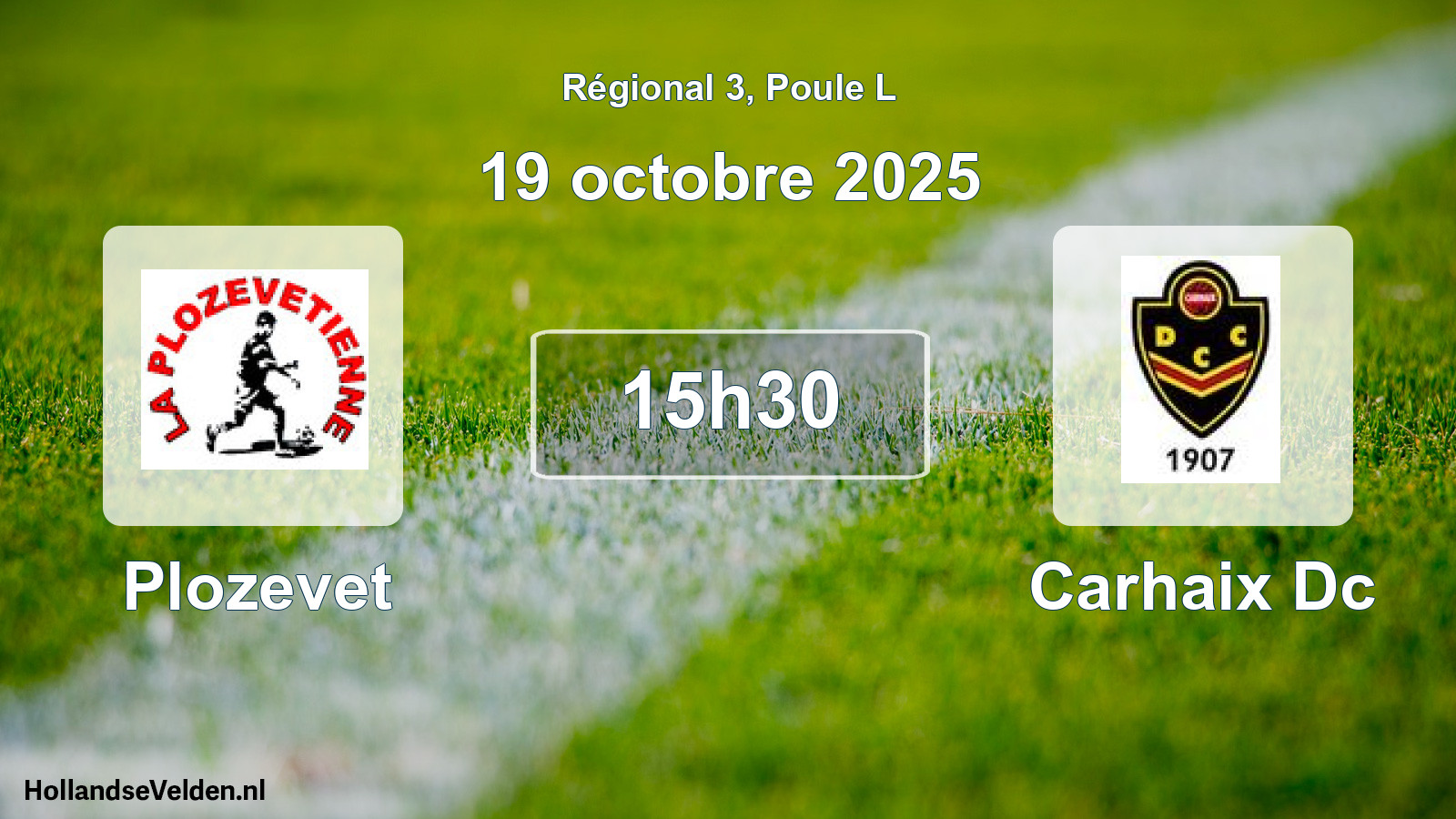 Geplande wedstrijd: Plozevet - Carhaix Dc (19 octobre 2025)