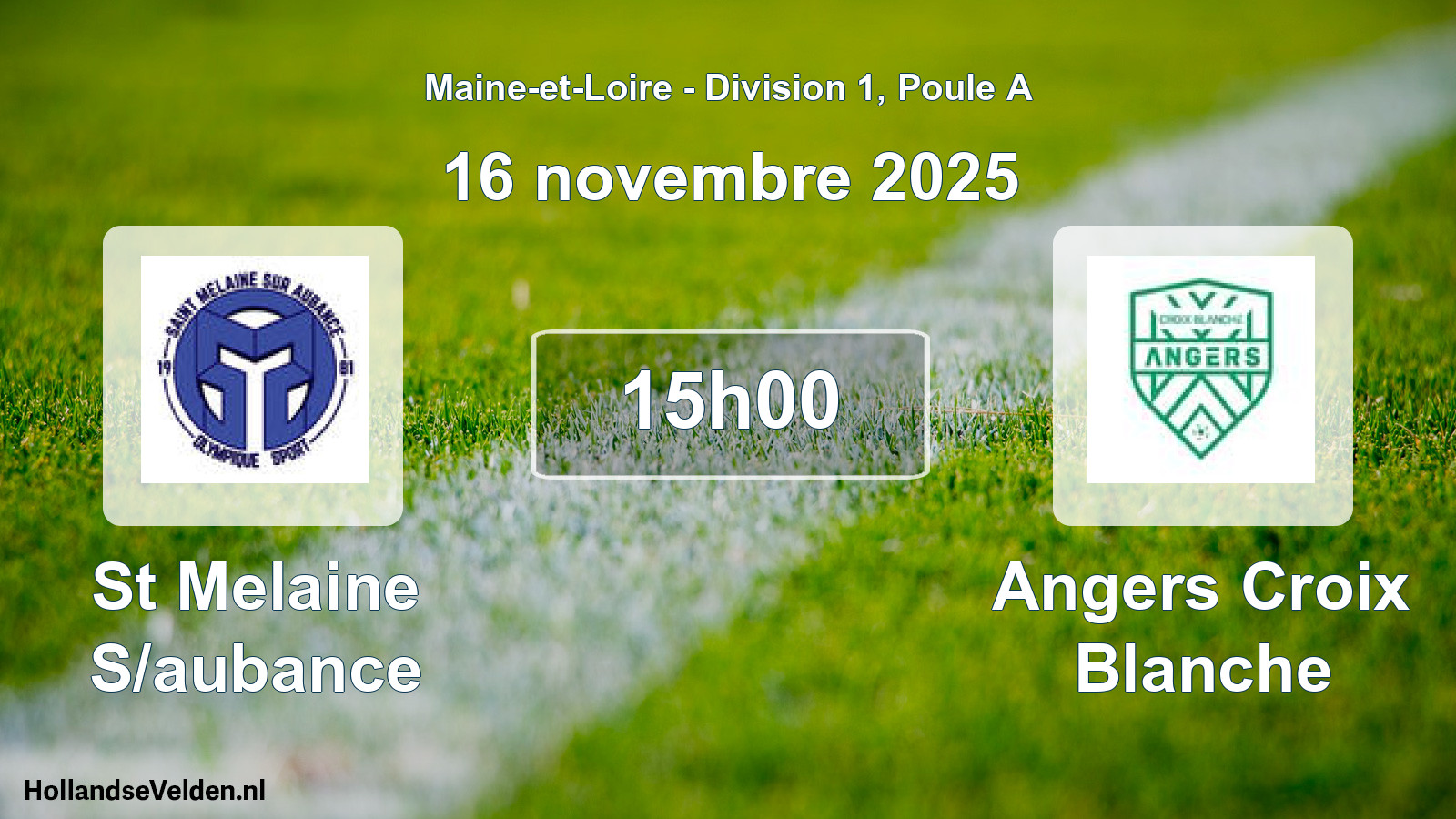 Geplande wedstrijd: St Melaine S/aubance - Angers Croix Blanche (16 november 2025)
